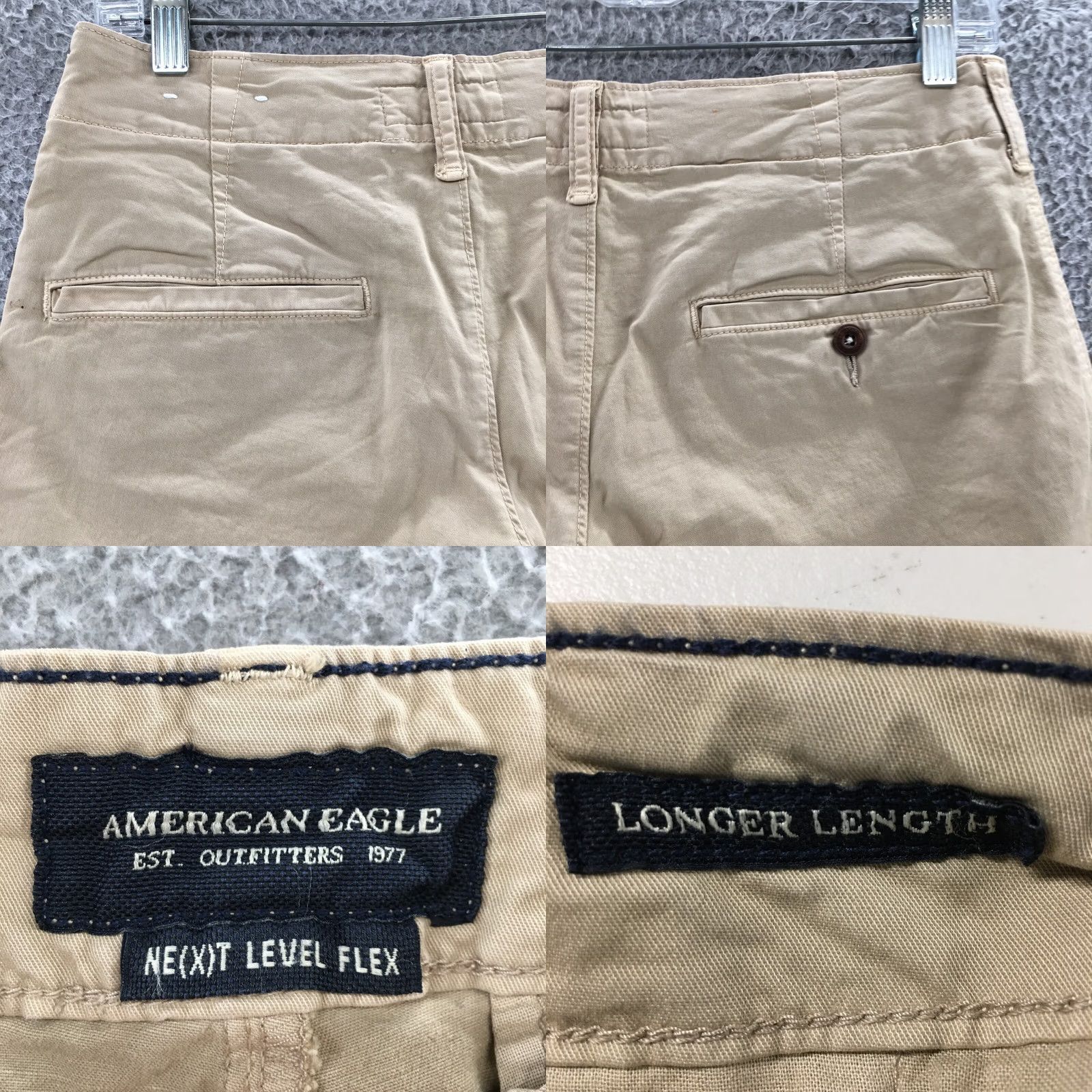 American Eagle Outfitters American Eagle Outfitters Chino Shorts Beige Mens 30x11.5 Mid Rise Casual Size US 28 / EU 44 - 9 Thumbnail