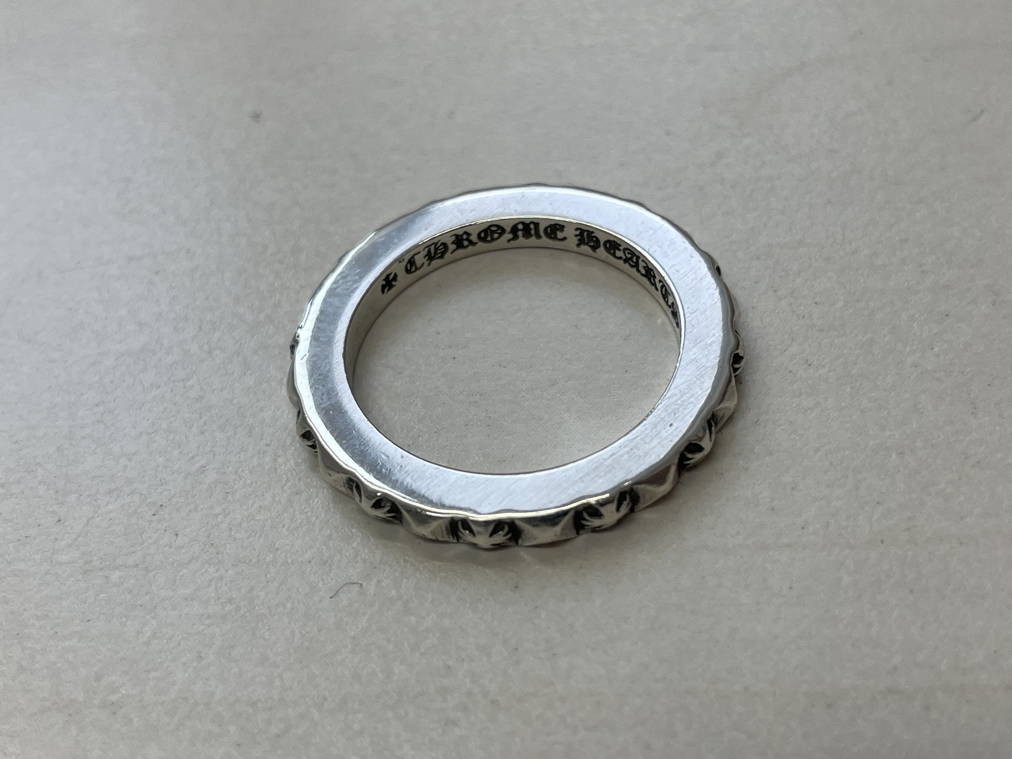 Chrome Hearts Chrome Hearts TFP Cross Silver Band Ring Size ONE SIZE - 11 Thumbnail