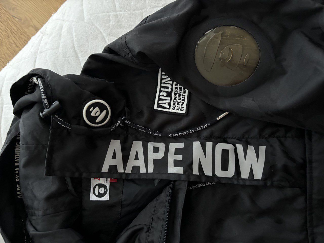 Aape × Bape Bape camo black anorak Size US M / EU 48-50 / 2 - 6 Thumbnail