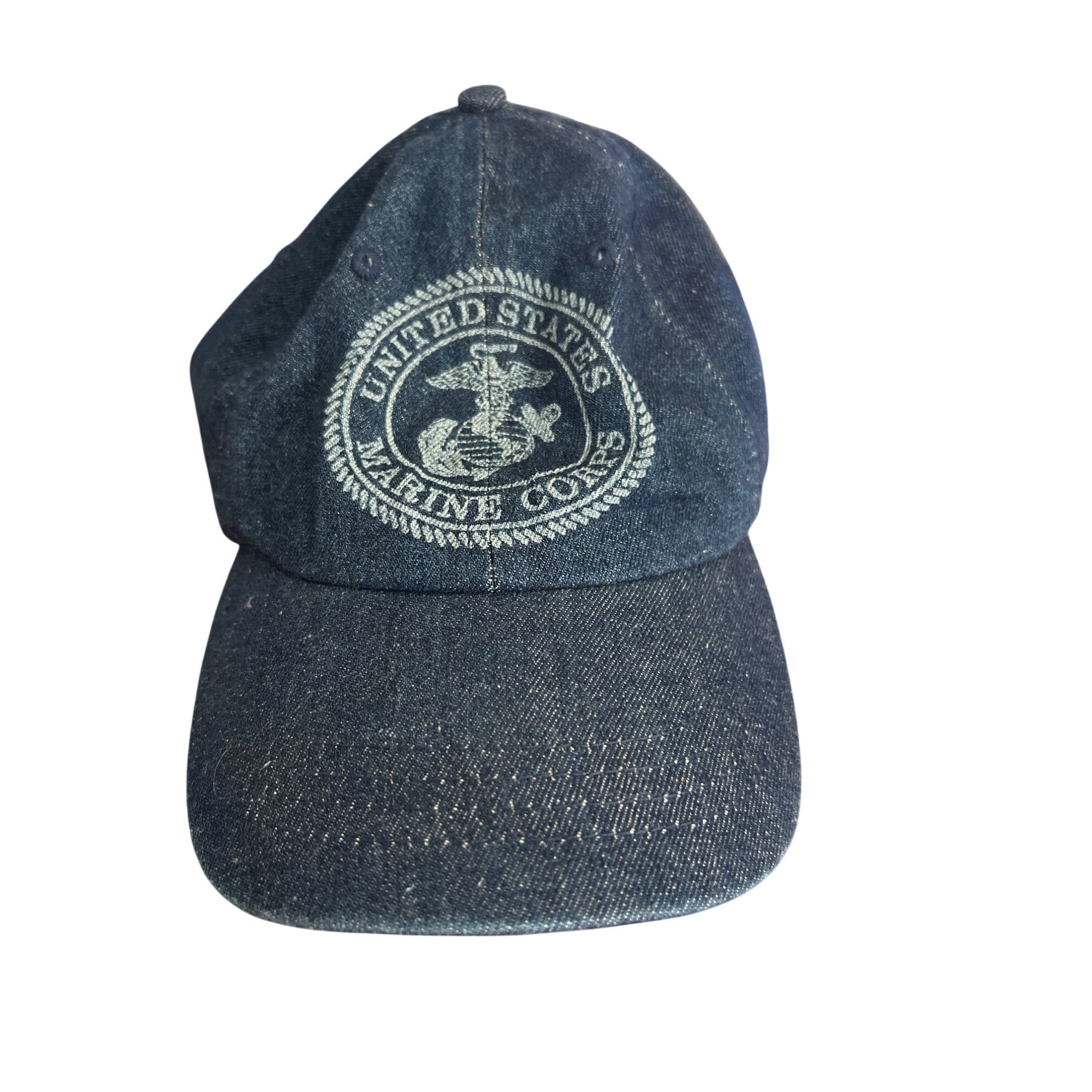 Other Vintage JHats Denim US Marine Corps Adj Hat Cap Baseball Hoo Size ONE SIZE - 1 Thumbnail