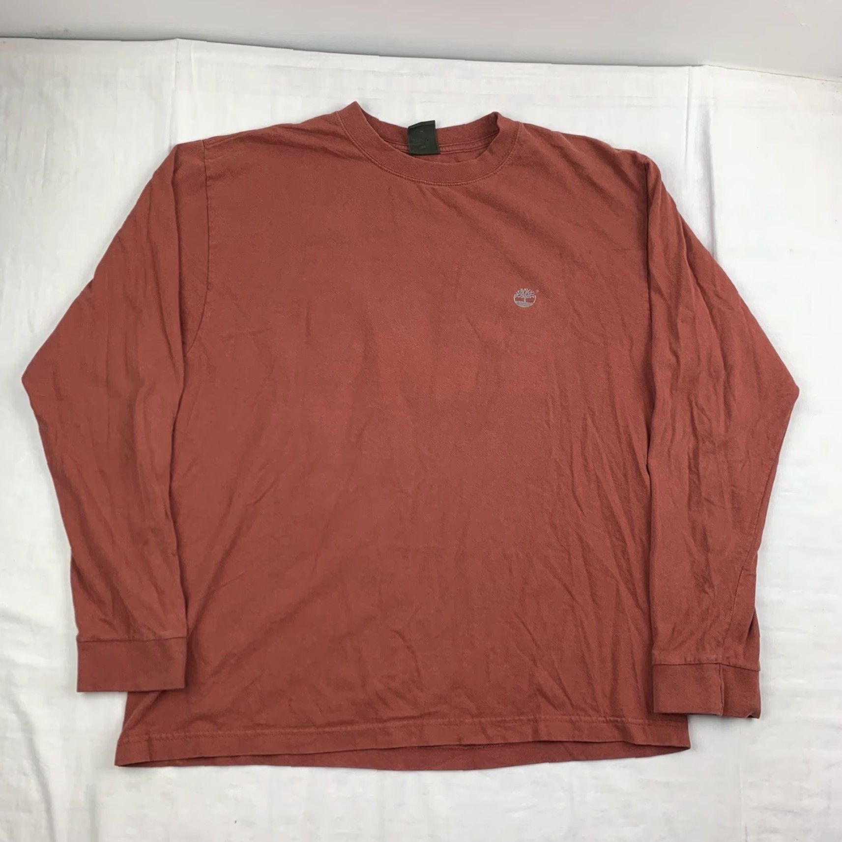 Timberland VINTAGE Timberland Long Sleeve Shirt Adult Large Orange Grunge Y2K Mens Size US L / EU 52-54 / 3 - 3 Thumbnail