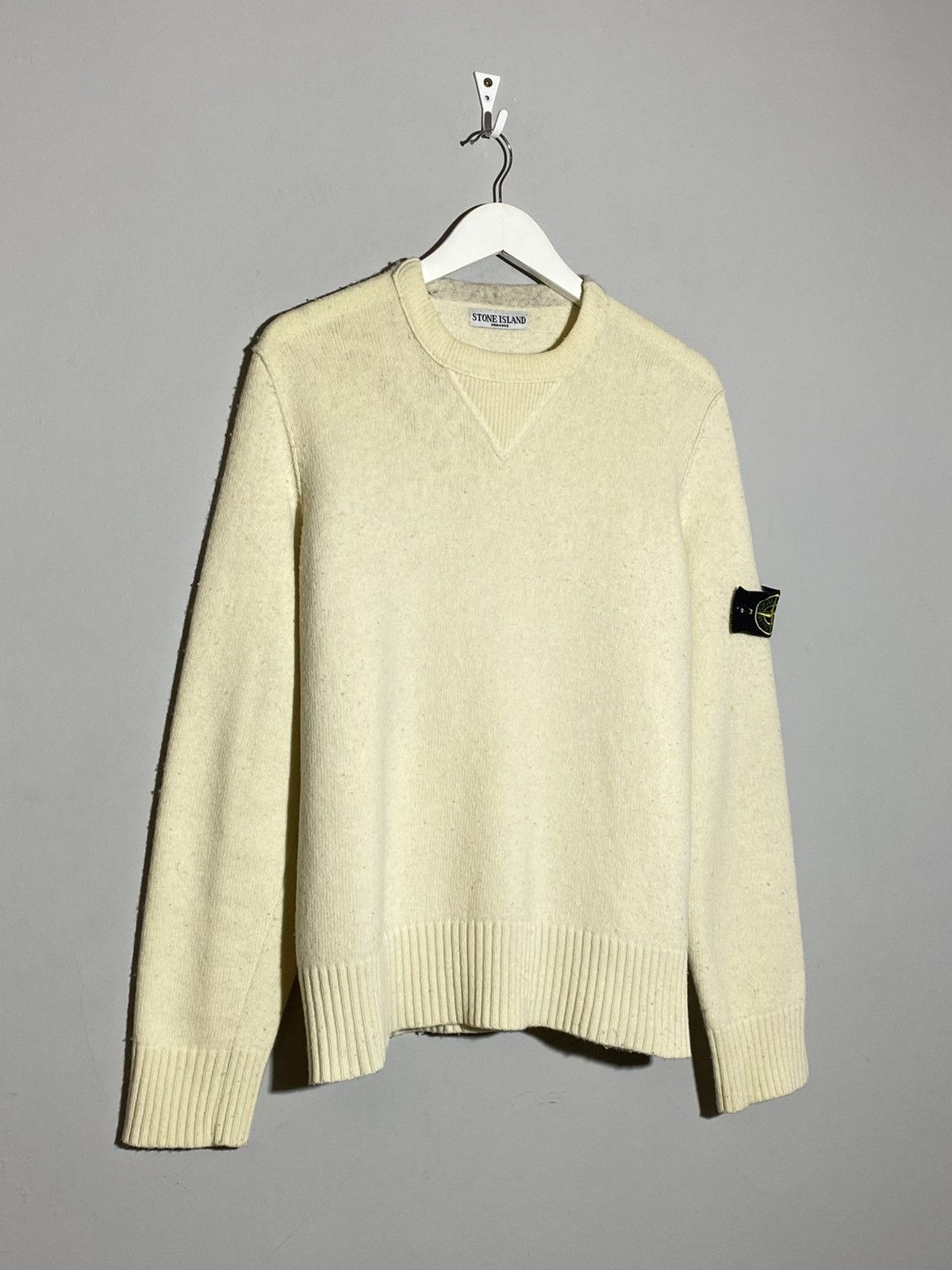 Stone Island Vintage Stone Island Wool Creamy Sweater Rare Item Size US S / EU 44-46 / 1 - 3 Thumbnail