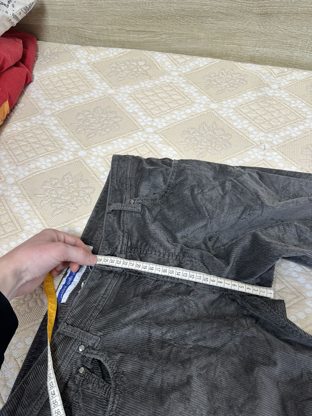 Jacob Cohen 🔥 Jacob Cohen Nick Slim Corduroy Trousers Pants Velvet Size US 35 - 14 Thumbnail