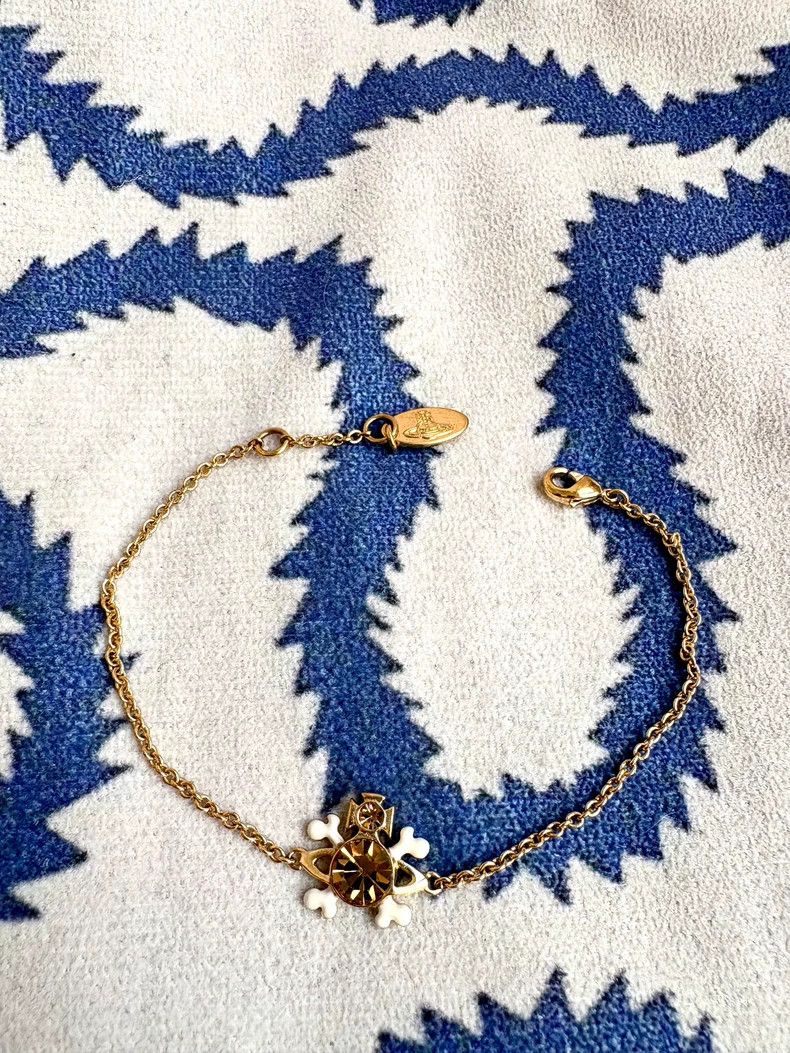 Vivienne Westwood Vintage Skull Saturn Bracelet