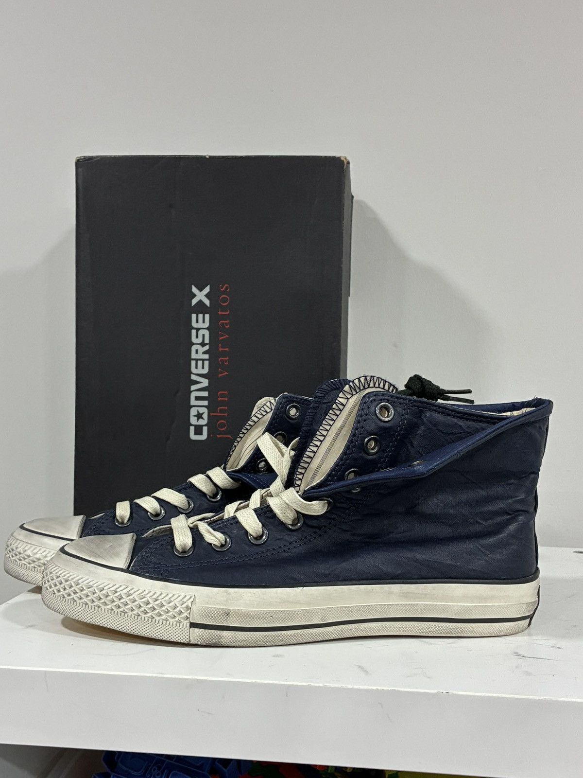 Converse Punk sneaker blue leather EU 40.5 USA 7.5 Size US 9.5 / IT 39.5 - 7 Thumbnail