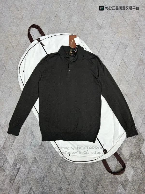 Loro Piana Loro Piana Vicuña Wool Knit Polo Sweater. Size US L / EU 52-54 / 3 - 2 Thumbnail