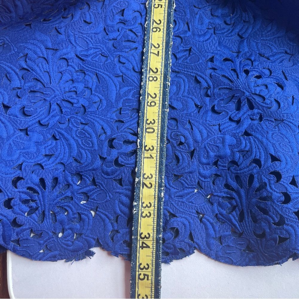 Banana Republic Banana Republic Monogram Laser Shift Dress Blue Small 4 Size ONE SIZE - 8 Thumbnail