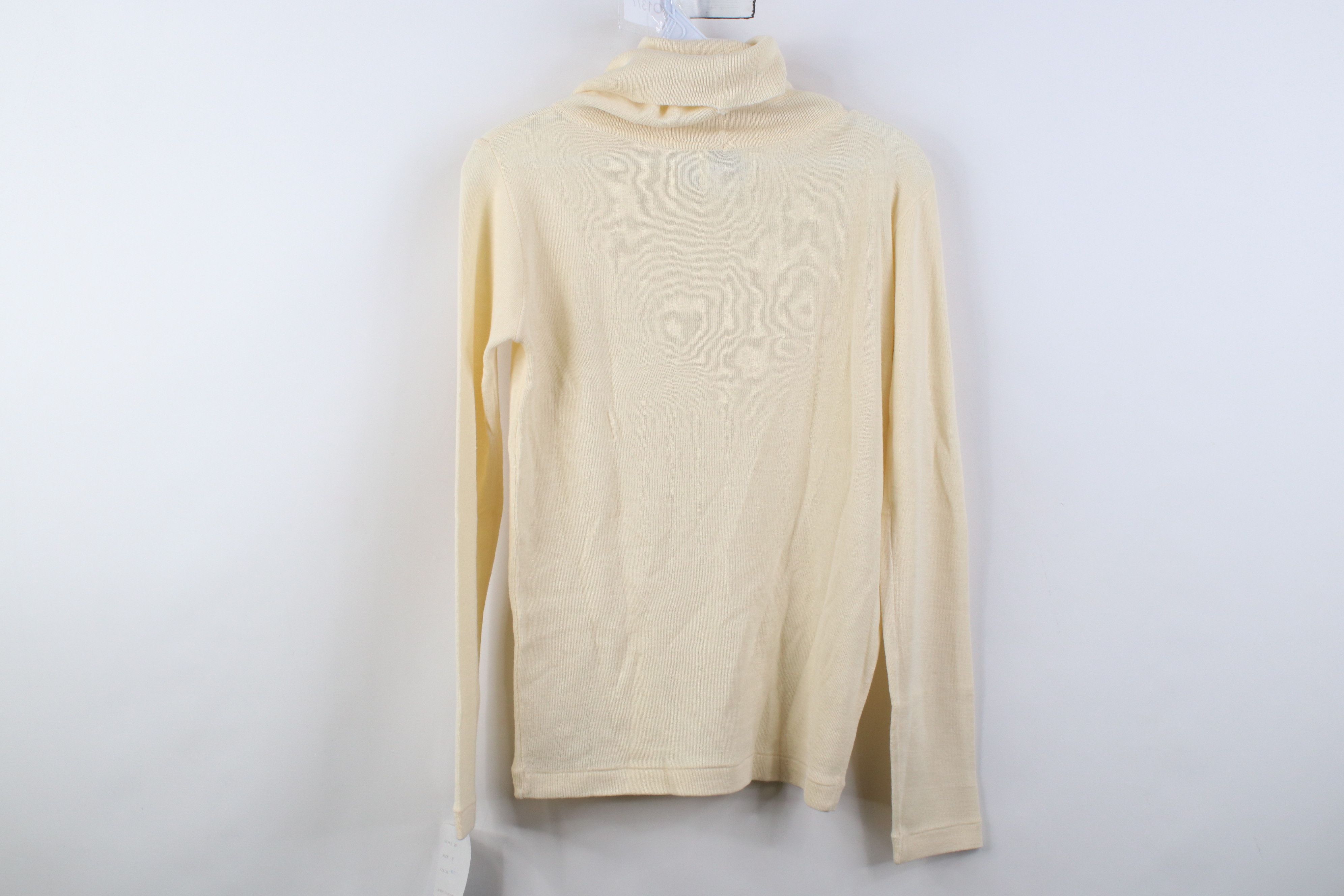 Vintage Deadstock Vintage 90s Streetwear Knit Turtleneck Sweater Size S / US 4 / IT 40 - 9 Thumbnail