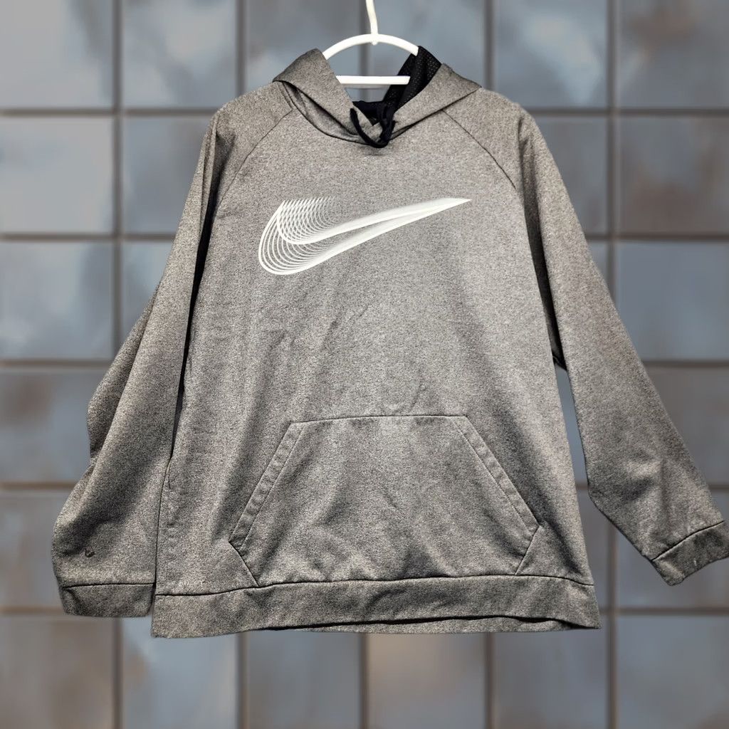 Nike Nike Men Grey Dri Fit Hoodie XXL Sweatshirt Athletic Casual Center Swoosh Size US L / EU 52-54 / 3 - 1 Thumbnail