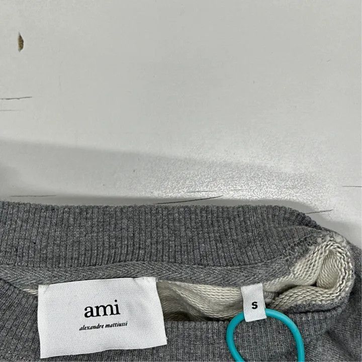 AMI AMIPARIS SS23 Grey Heart Embroidered Sweatshirt -2507 Size US S / EU 44-46 / 1 - 5 Thumbnail