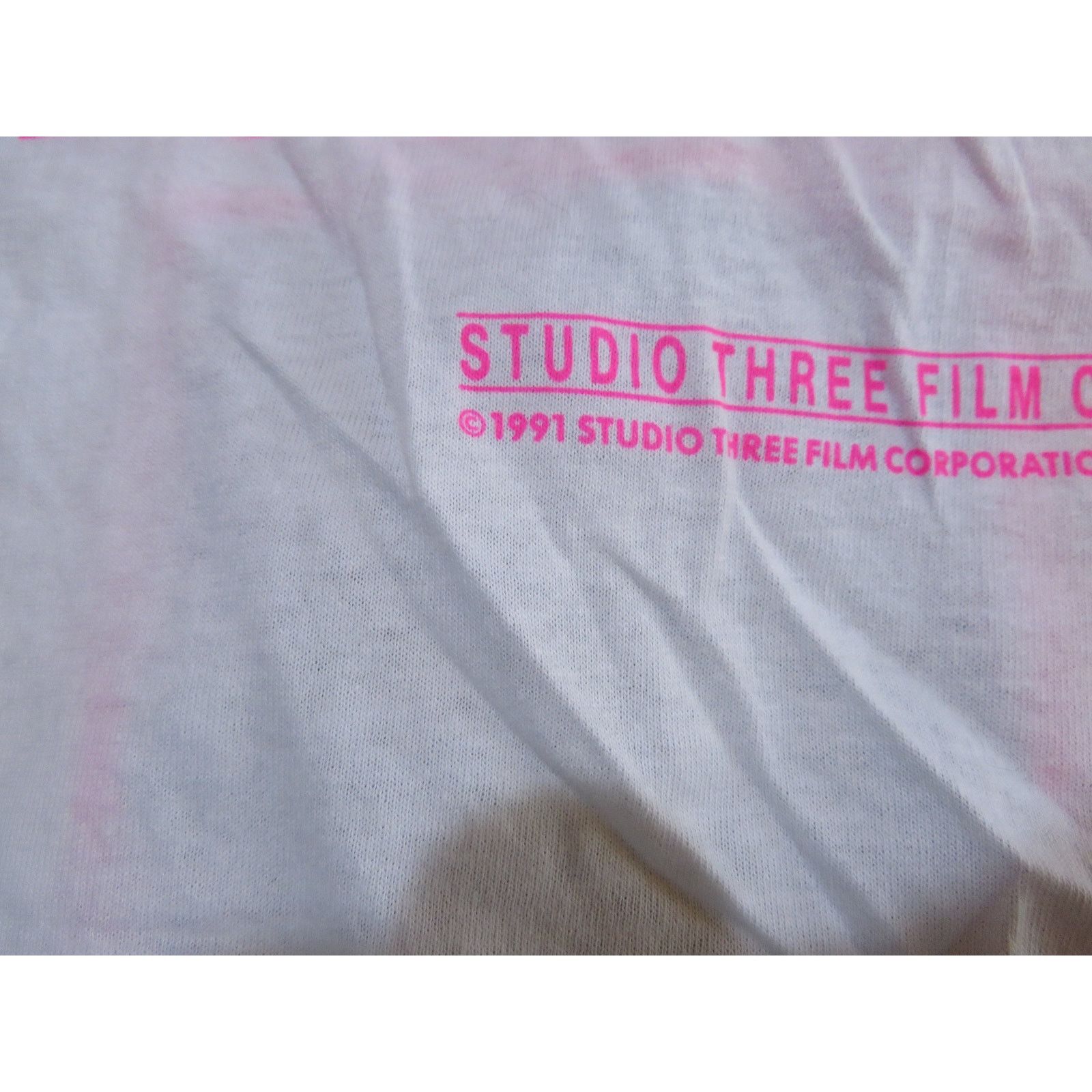 Other Rich Girl Studio Three Movie T-Shirt Double-Sided XL 1990s Size US XL / EU 56 / 4 - 6 Thumbnail