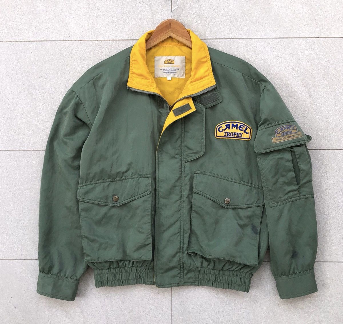 Vintage Vintage 1980 CAMEL TROPHY Reversible Bomber Jacket Size US L / EU 52-54 / 3 - 1 Thumbnail
