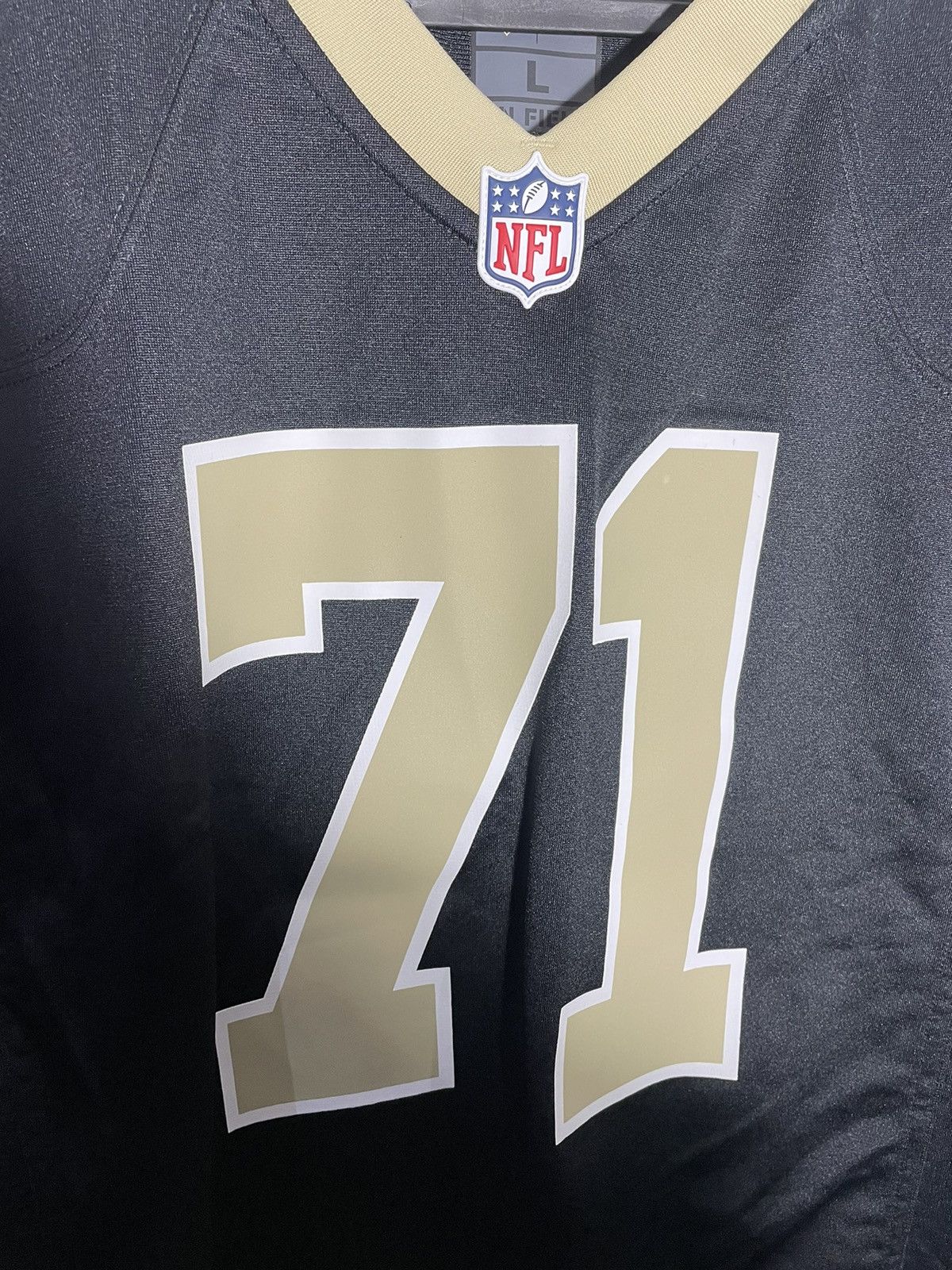 NFL × Nike NWT Nike Ramczyk New Orleans Saints Jersey #71 Black NEW NFL Size US L / EU 52-54 / 3 - 2 Thumbnail