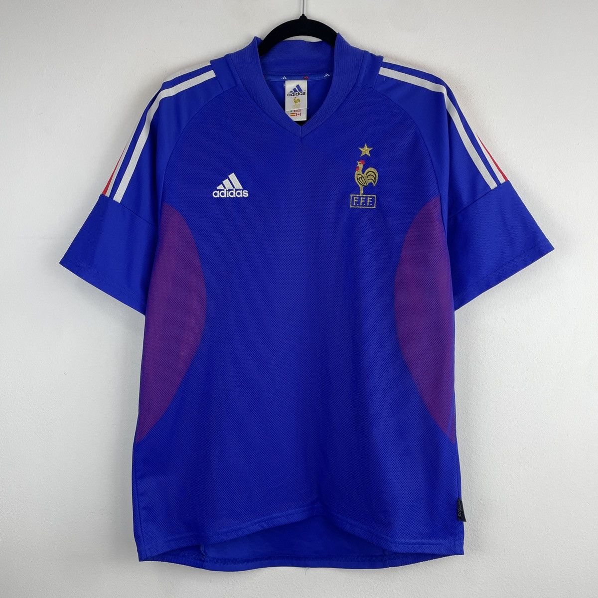 Adidas Vintage France 2002/2004 Home Jersey Adidas Men’s Shirt Size US M / EU 48-50 / 2 - 1 Thumbnail