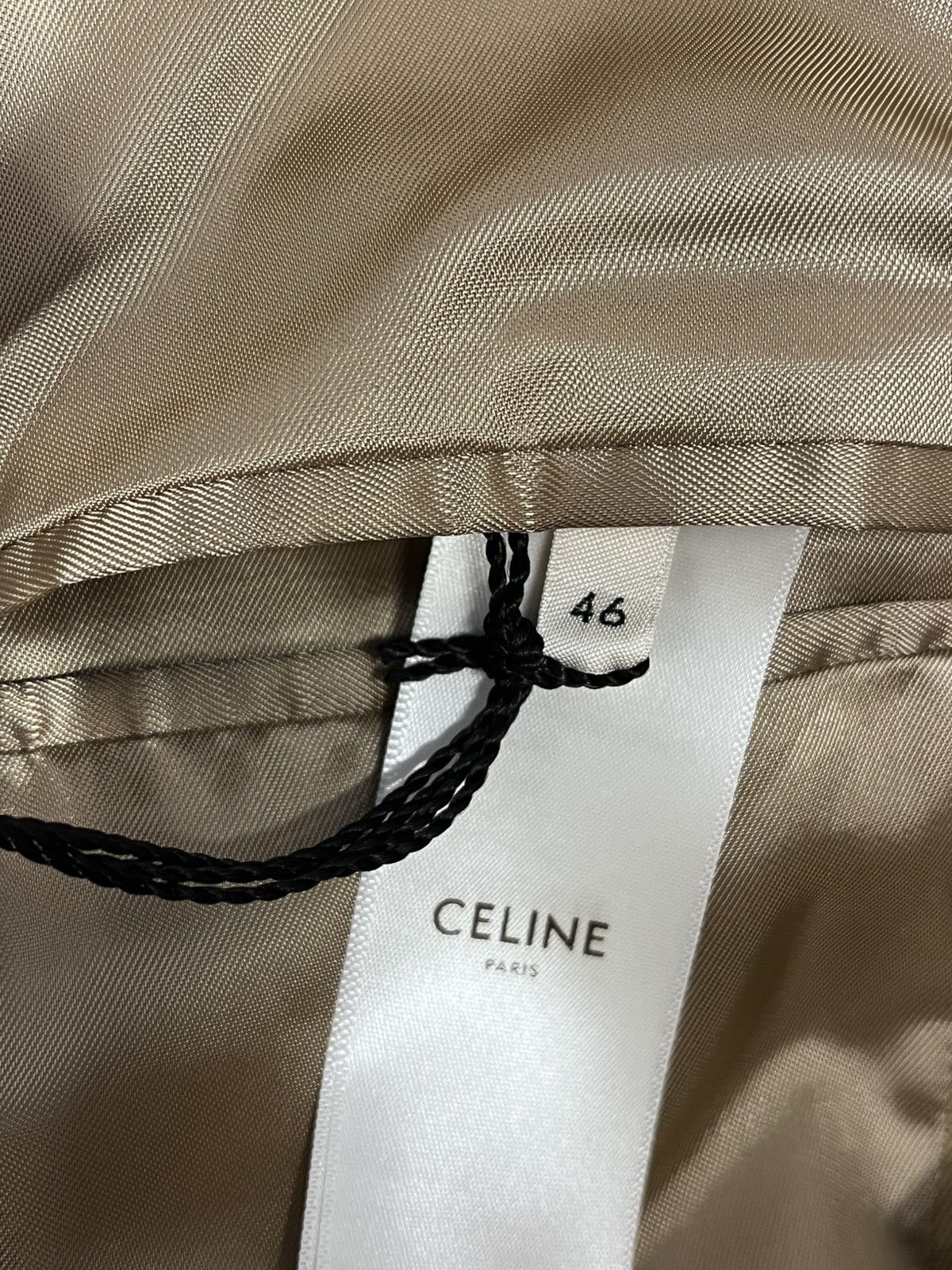 Celine SS20 WOOL GABARDINE MILITARY JACKET Size 46R - 5 Thumbnail