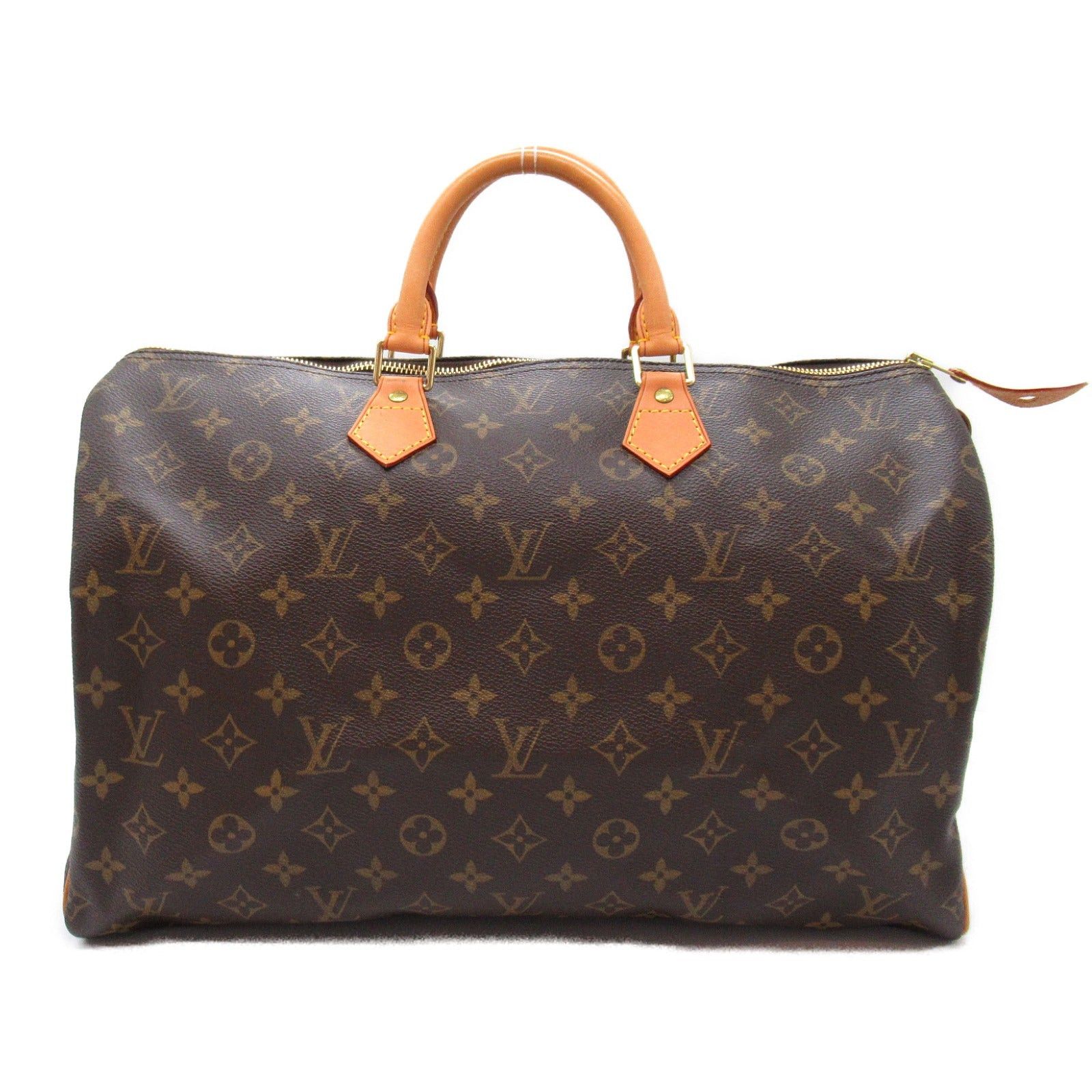 Louis Vuitton Louis Vuitton Speedy 40 Handbag Coated Canvas Monogram Brown Size ONE SIZE - 1 Thumbnail