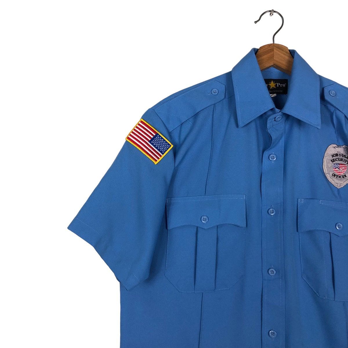 Japanese Brand 🔥Vintage Work Shirt Uncle Guard Pak Guard Usa Flag Military Size US M / EU 48-50 / 2 - 7 Thumbnail