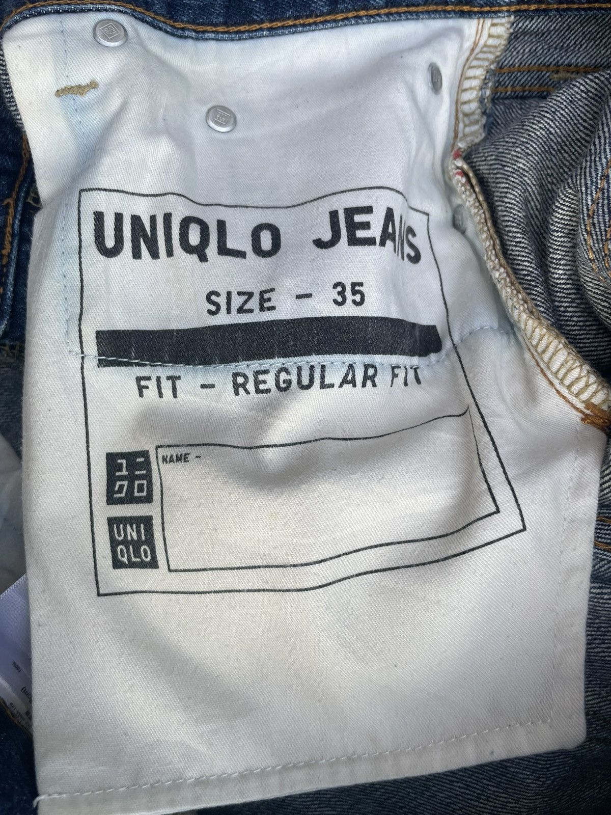 Japanese Brand × Uniqlo Uniqlo Selvedge Jeans Size US 35 - 14 Thumbnail