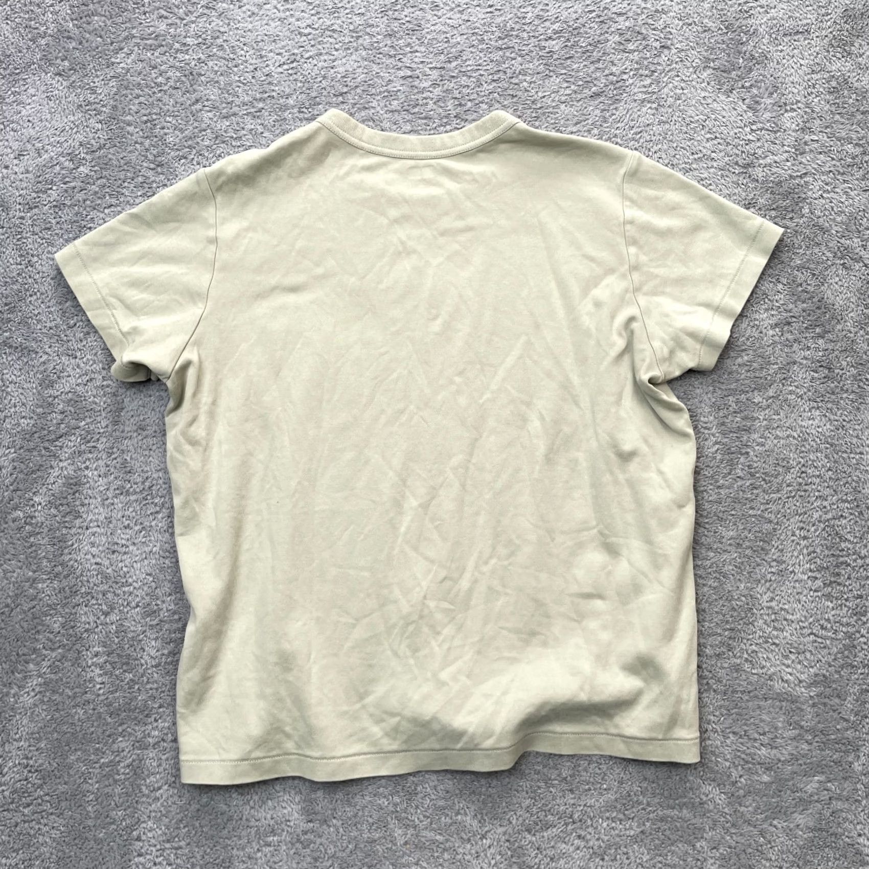 Uniqlo Uniqlo Shirt Womens XL Beige Crew Neck Regular Fit Casual Minimalist Shirt Size XL / US 12-14 / IT 48-50 - 2 Thumbnail