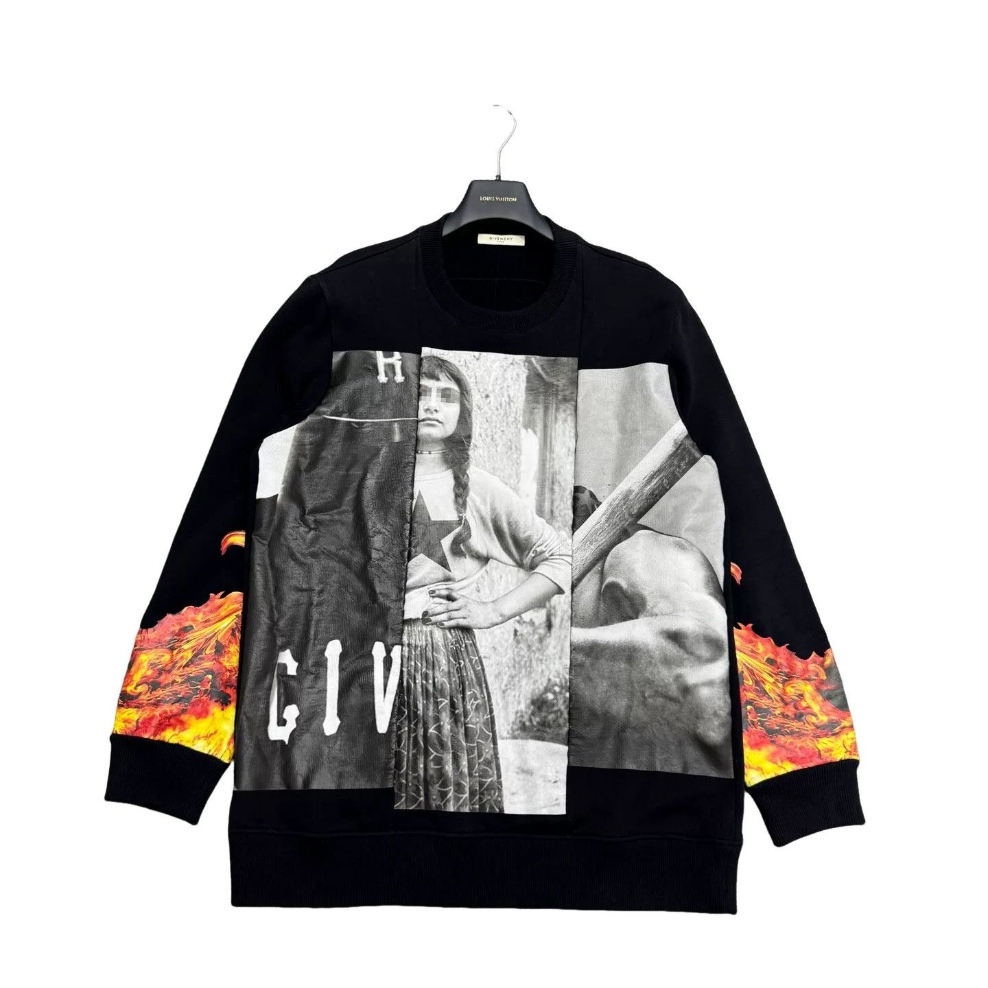 Givenchy Givenchy Flame Print Sweatshirt Size M Size US M / EU 48-50 / 2 - 1 Thumbnail