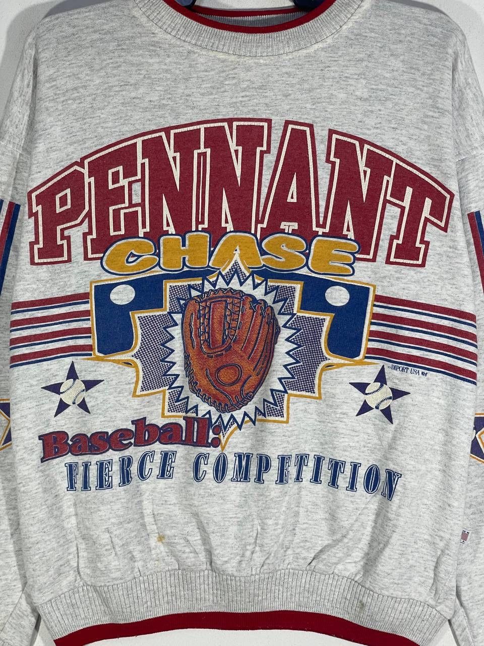 Other Vintage 90s pennant baseball sweatshirt jumper pullover XL Size US XL / EU 56 / 4 - 9 Thumbnail