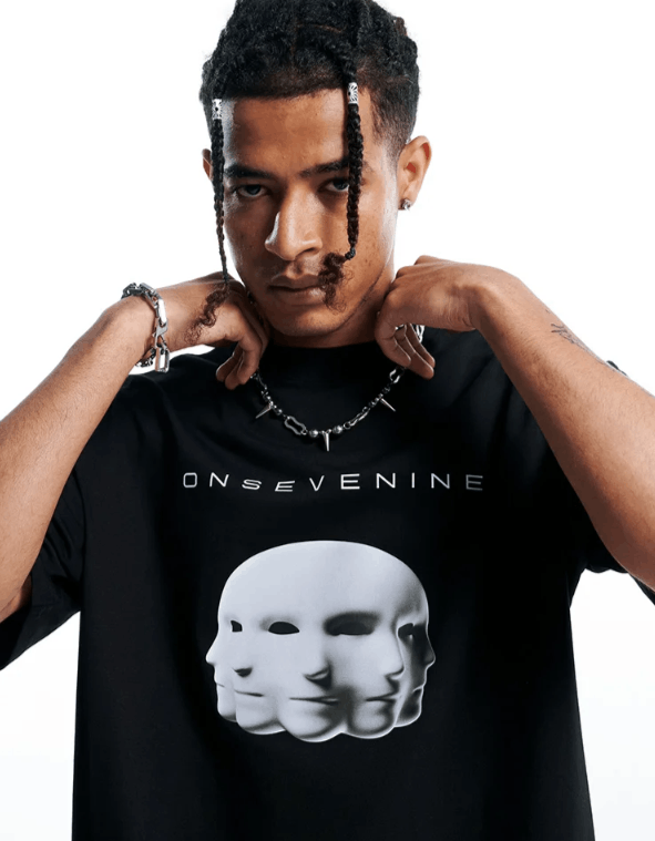 Vision Streetwear Oversized T-Shirt Graphic Gothic Size US L / EU 52-54 / 3 - 3 Thumbnail