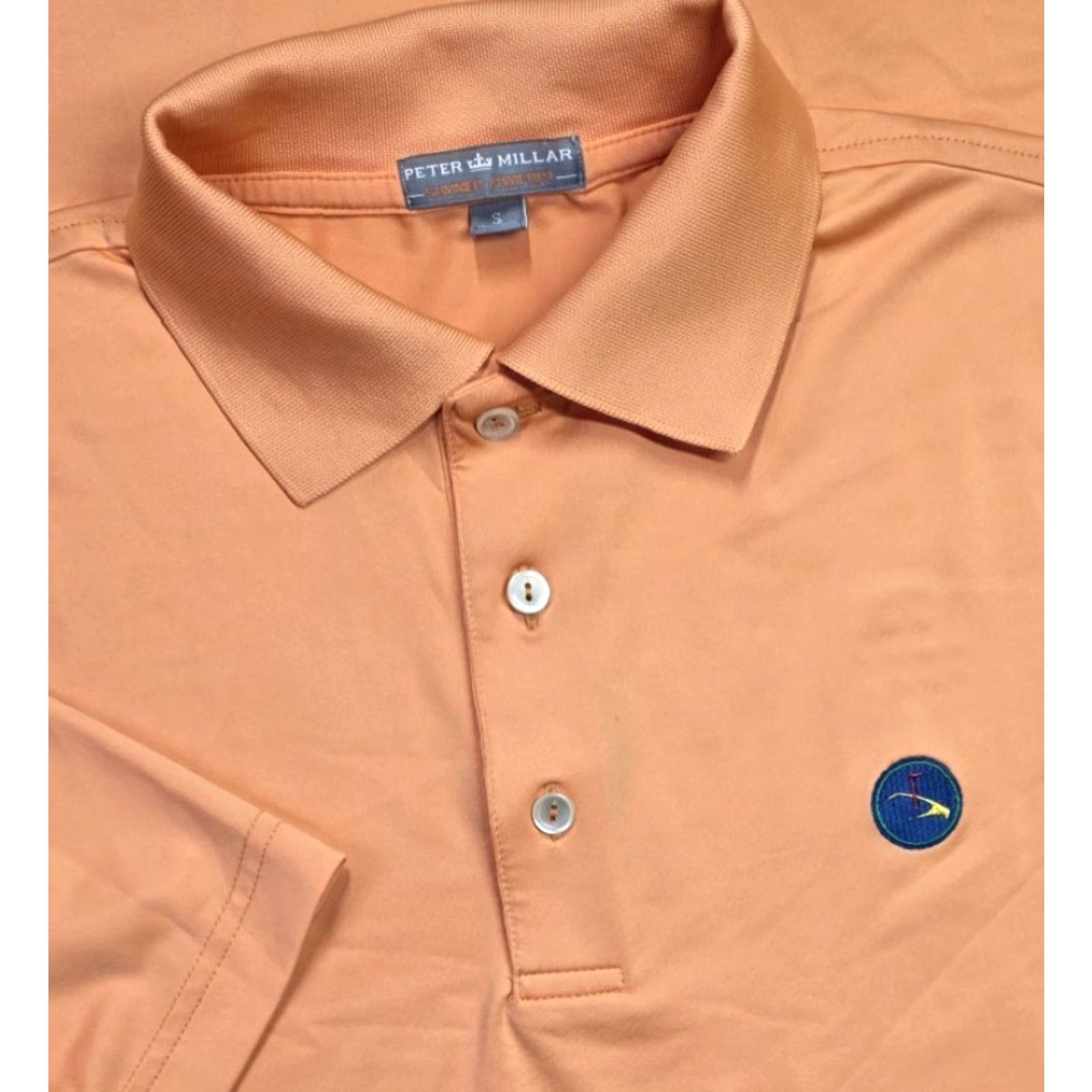 Peter Millar Peter Millar Summer Comfort Polo Eagle Point Orange Short Sleeve Polo Shirt Mens Size US M / EU 48-50 / 2 - 2 Thumbnail