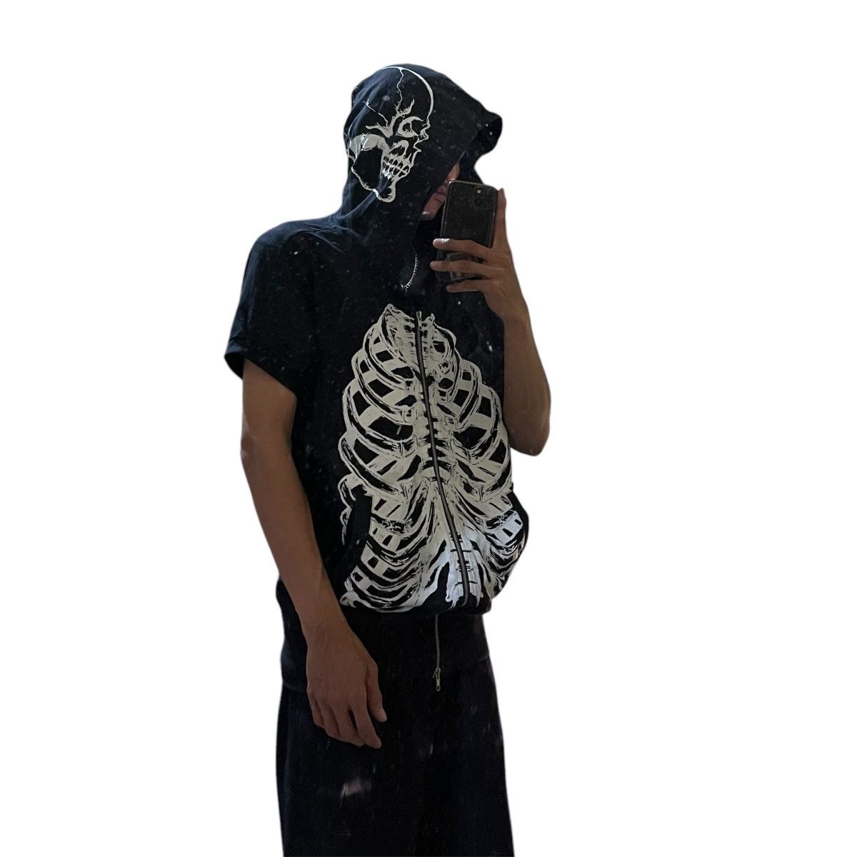If Six Was Nine × Japanese Brand × Le Grande Bleu (L.G.B.) Y2k Rare Glad News skeleton zip hooodie Size US L / EU 52-54 / 3 - 1 Thumbnail