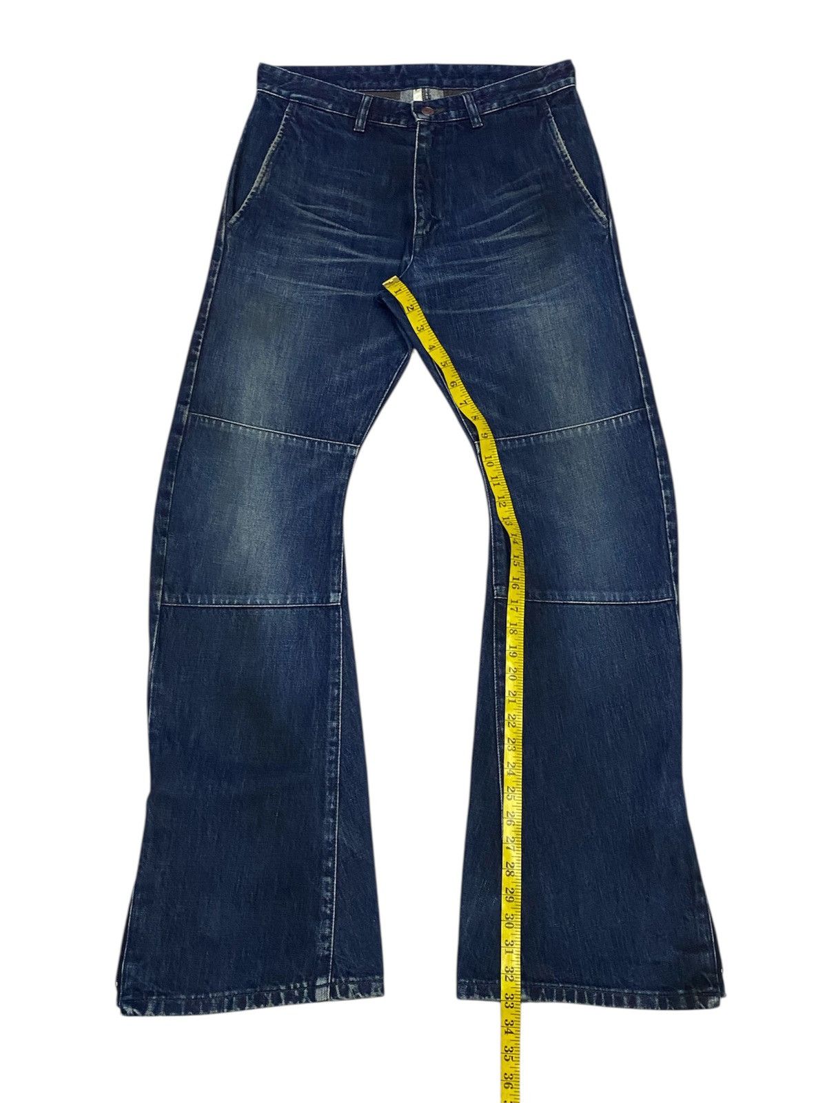 junhashimoto 💃Junhashimoto Curved Leg Flare Denim Jeans Size US 30 / EU 46 - 17 Thumbnail