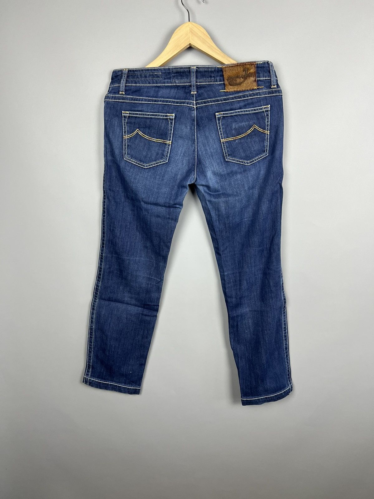 Jacob Cohen Jacob Cohen Jeans ”Girls Save The World” Blue Made in Italy Size 31" - 1 Thumbnail
