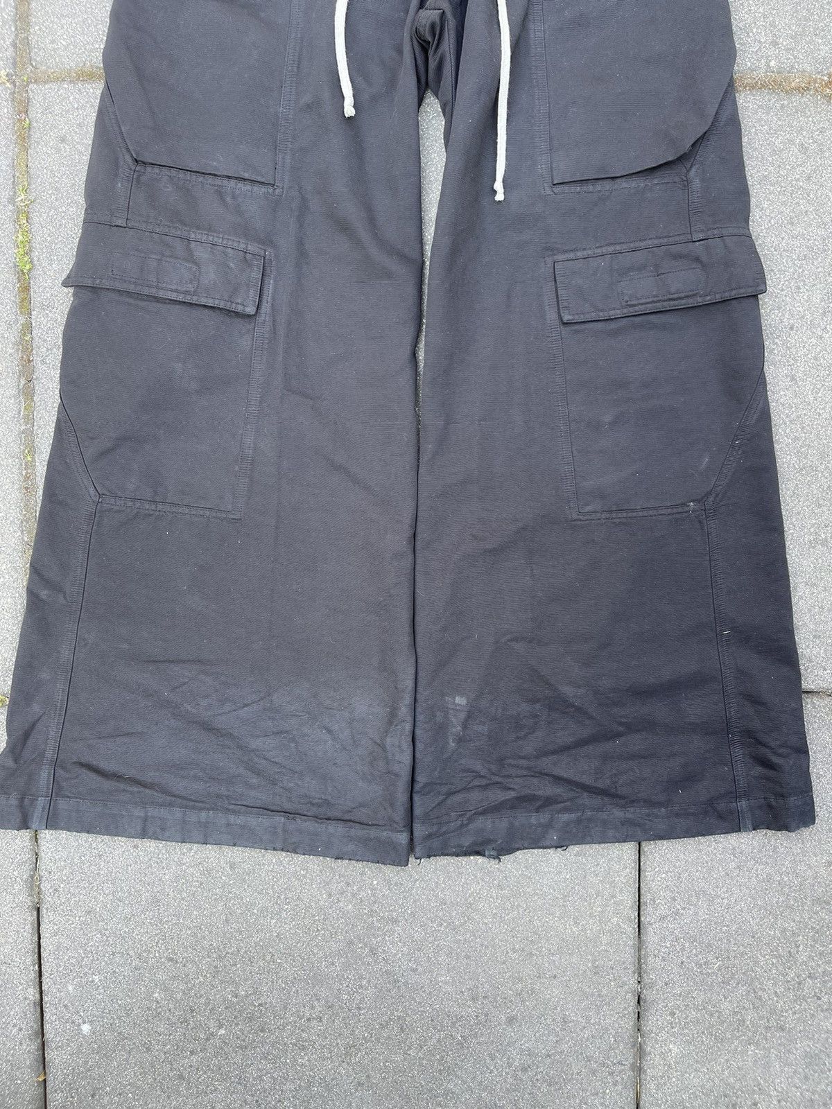 Rick Owens Rick Owens Wide Flared Raver Punk Bela Double Cargos Opium Size US 34 / EU 50 - 5 Thumbnail