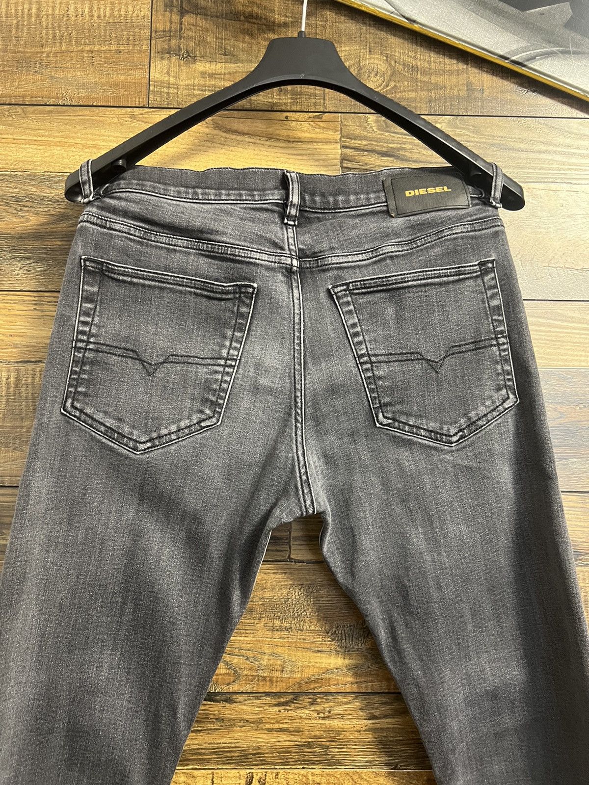 Diesel DIESEL Diesel D-Luster Grey Denim Jeans Slim Fit Stretch Size US 30 / EU 46 - 6 Thumbnail