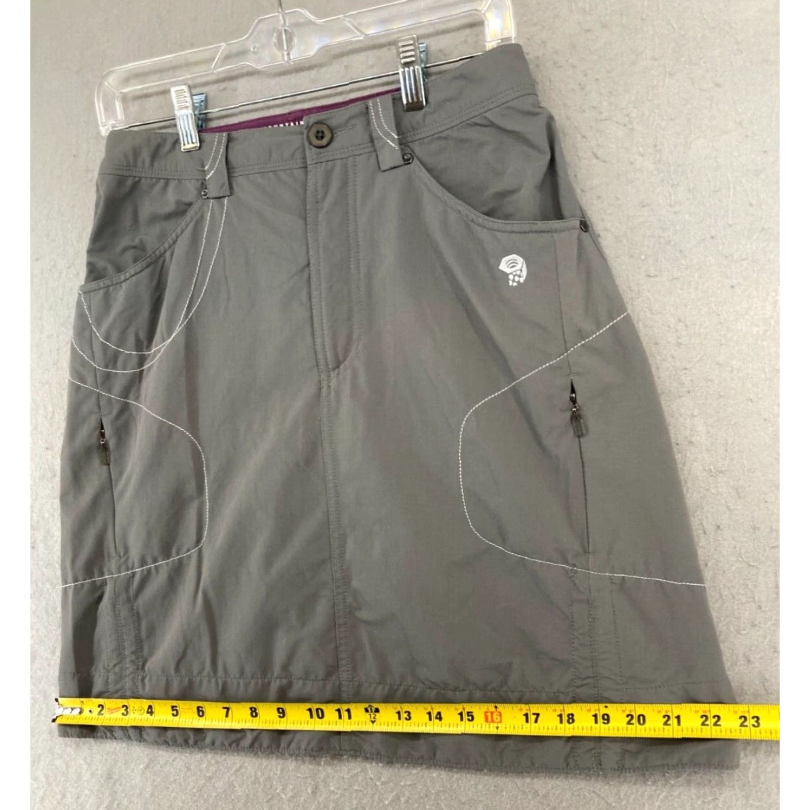 Mountain Hardwear Mountain Hardwear Women's Athletic Skirt 4 Gray Stretch Outdoor Hiking Size 27" / US 4 / IT 40 - 3 Thumbnail
