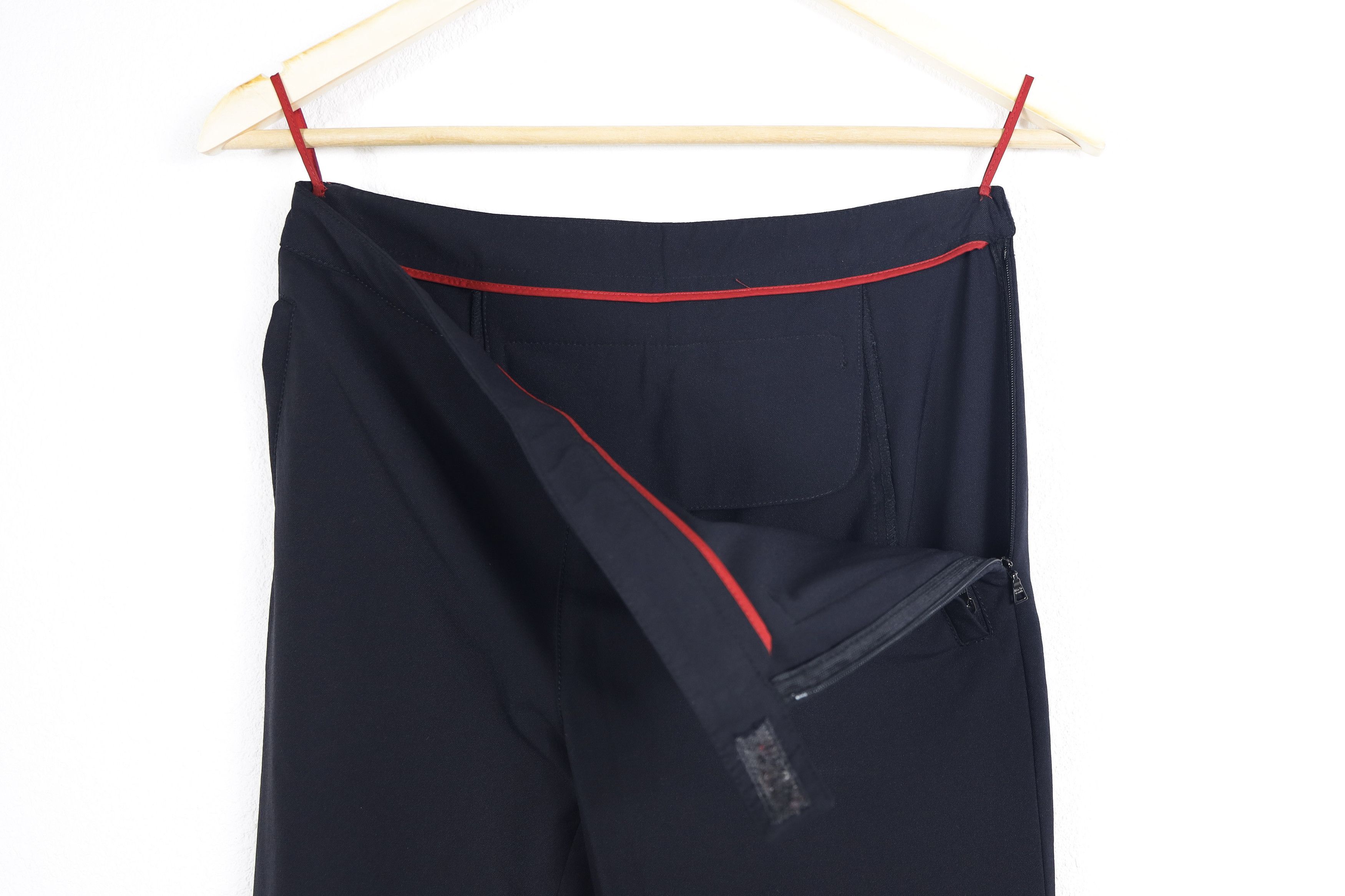 Prada Prada Red Tab Rubber Logo Nylon Track Pants Trousers Size 27" / US 4 / IT 40 - 4 Thumbnail