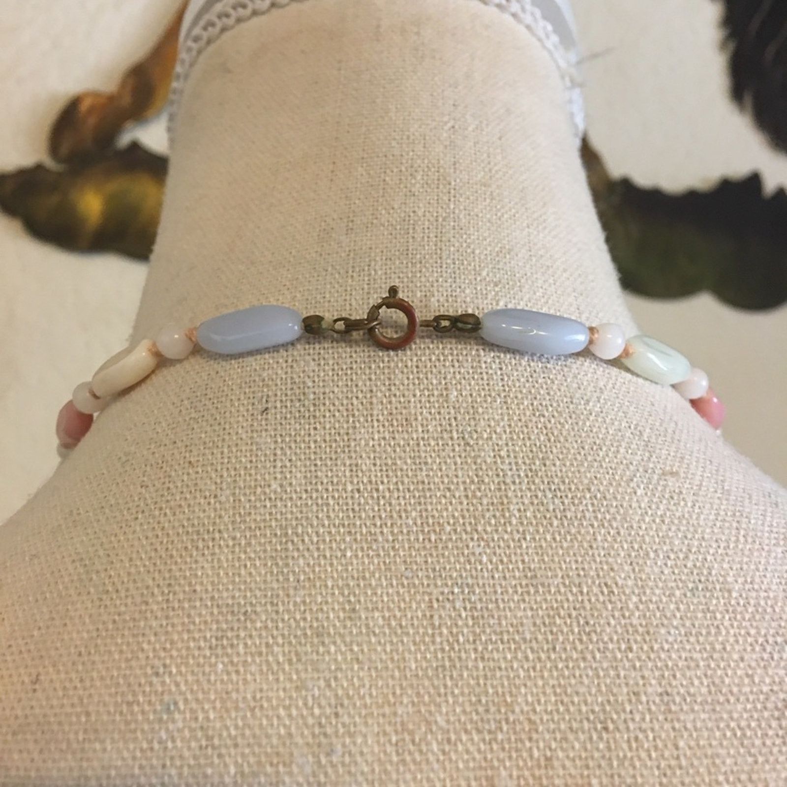 Vintage Vintage 70s knotted agate bead choker necklace Size ONE SIZE - 5 Thumbnail