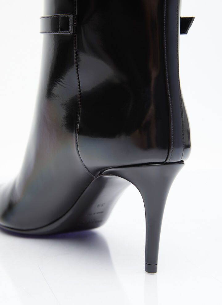 Saint Laurent Paris o1bcso1str0426 Lee Boots in Black Size US 7 / IT 37 - 5 Thumbnail