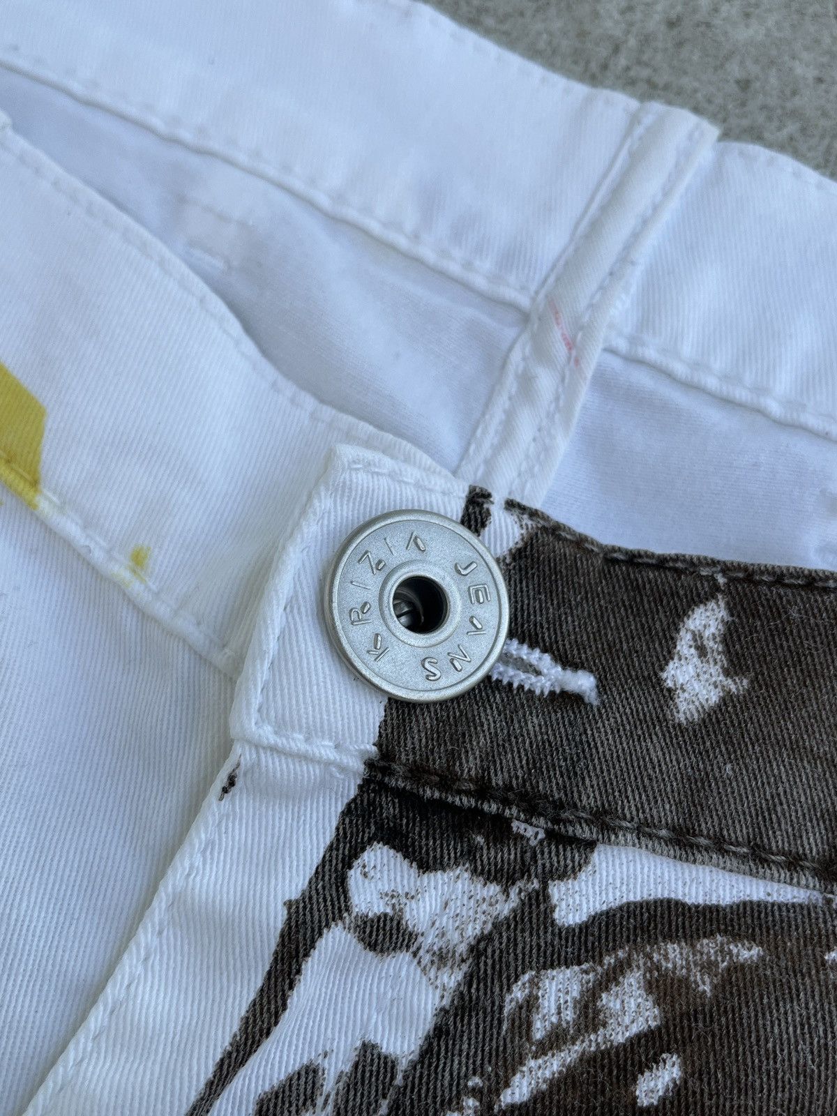 Japanese Brand Rare Krizia Handmade Painted Jeans Size US 36 / EU 52 - 5 Thumbnail