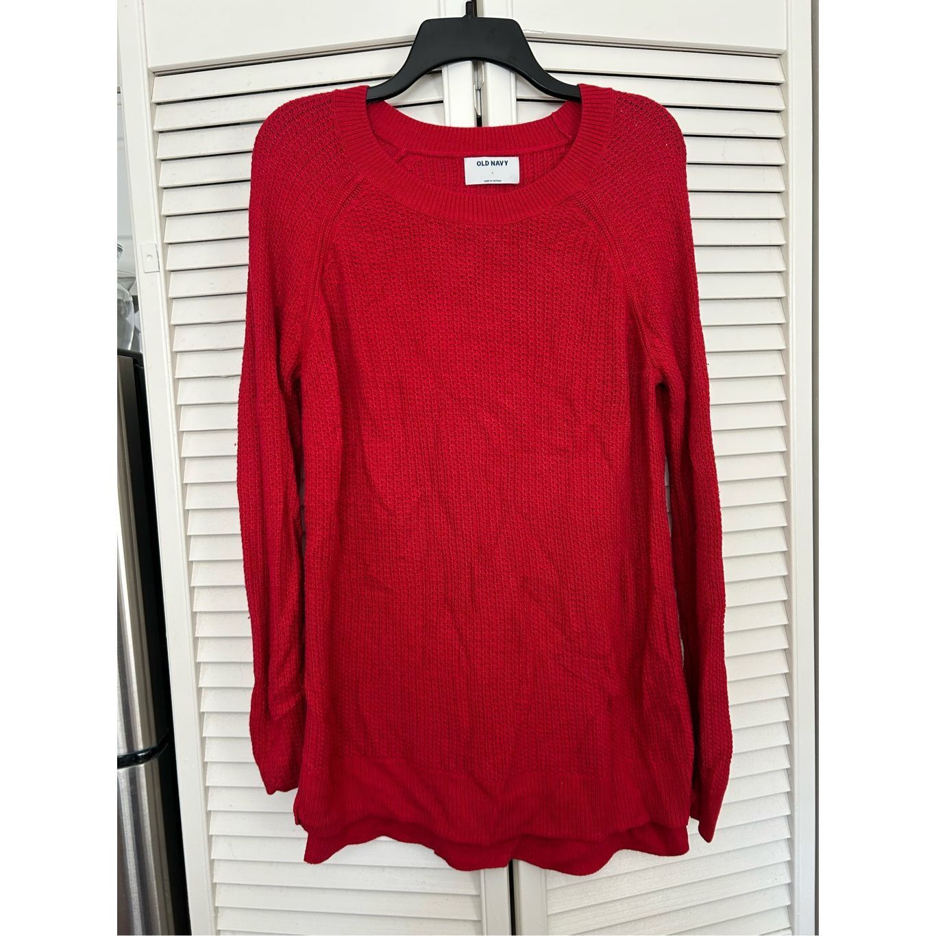 Old Navy Old Navy Chunky Knit Red Pullover Sweater, Size Large Size L / US 10 / IT 46 - 1 Thumbnail