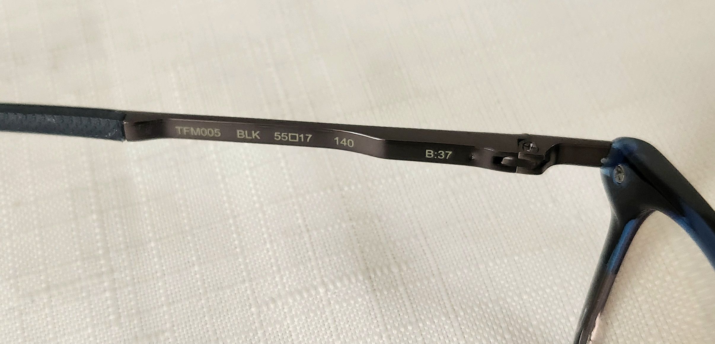 Ted Baker Ted Baker London Eyeglasses Frames Only TFM005 BLK 55-17-140 Size ONE SIZE - 12 Thumbnail
