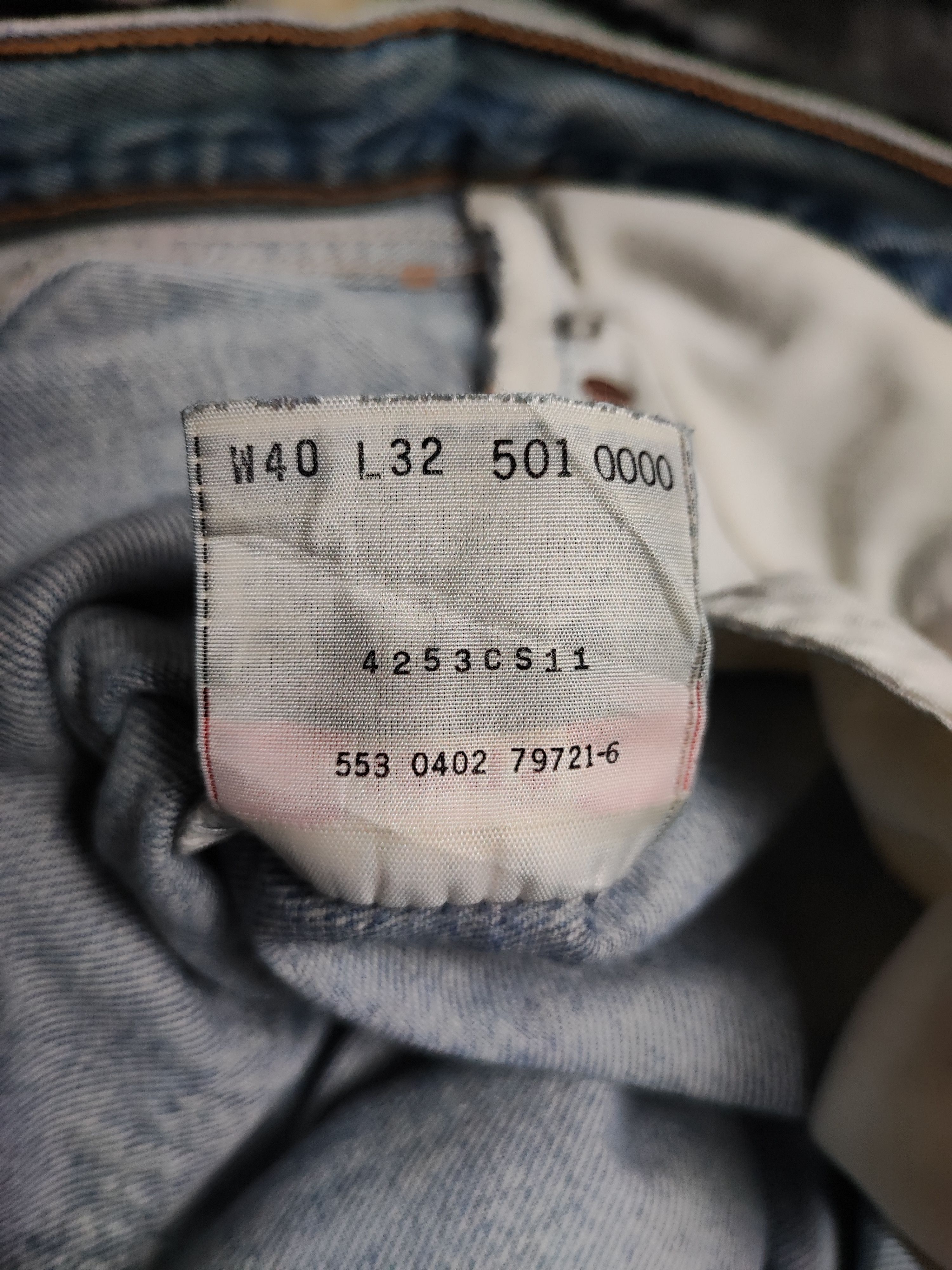 Levi's Vintage Clothing Vintage Levis 501xx Fly Button Jeans Size US 37 - 14 Thumbnail