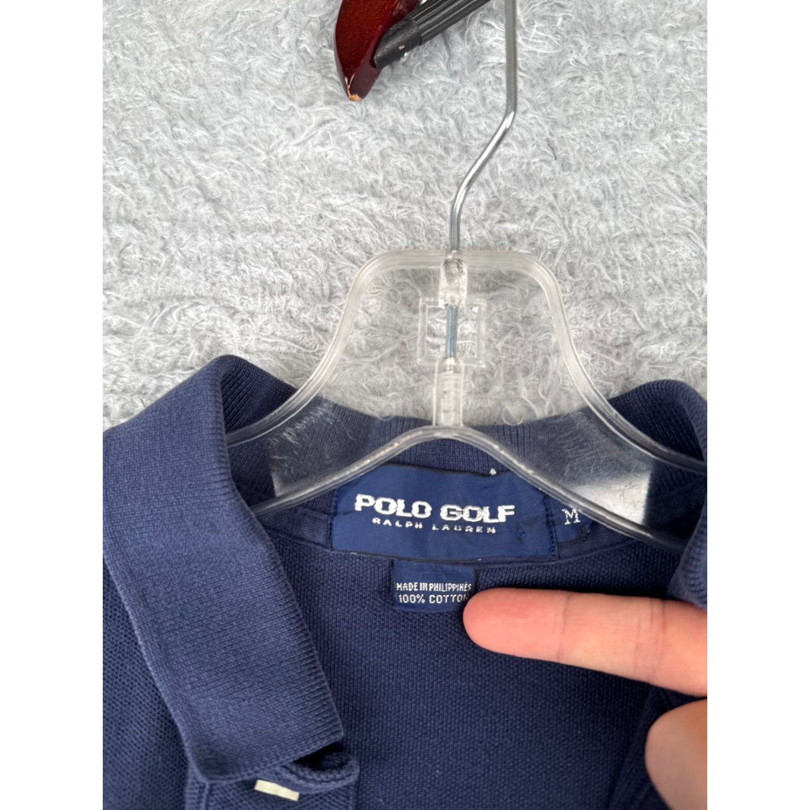 Ralph Lauren VINTAGE Ralph Lauren Polo Shirt Men Medium Blue Slim Fit Golf 2003 Sports Mens Size M / US 6-8 / IT 42-44 - 7 Thumbnail