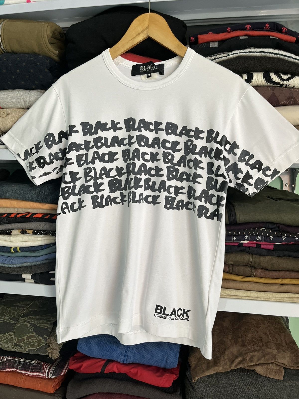 Comme des Garcons Black Comme Des Garcons Logo Tee Size S / US 4 / IT 40 - 2 Thumbnail