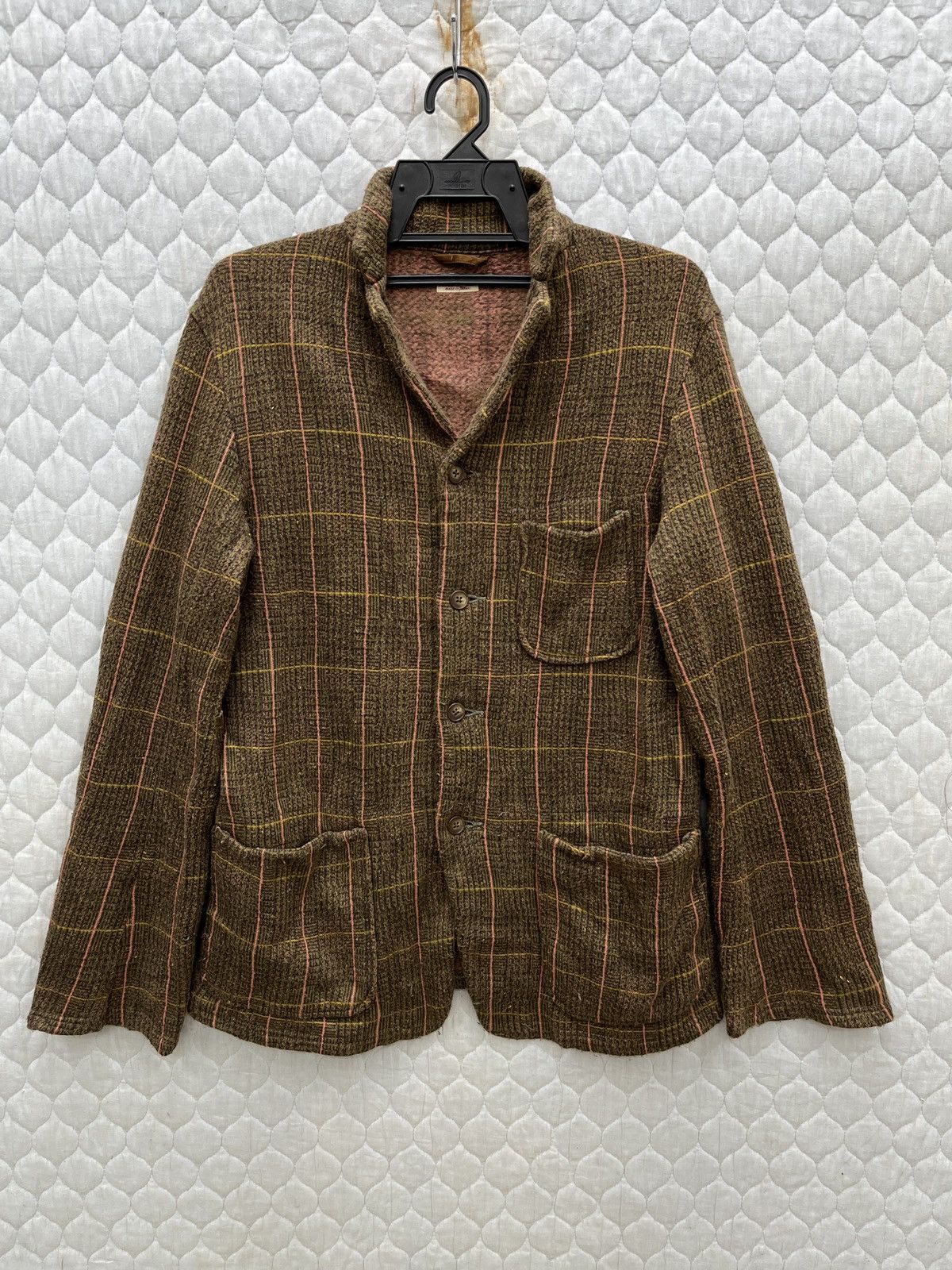Kapital 🔥🔥🔥ARCHIVE KAPITAL KOBE TWEED KNIT FLEECE JACKET Size US M / EU 48-50 / 2 - 2 Thumbnail