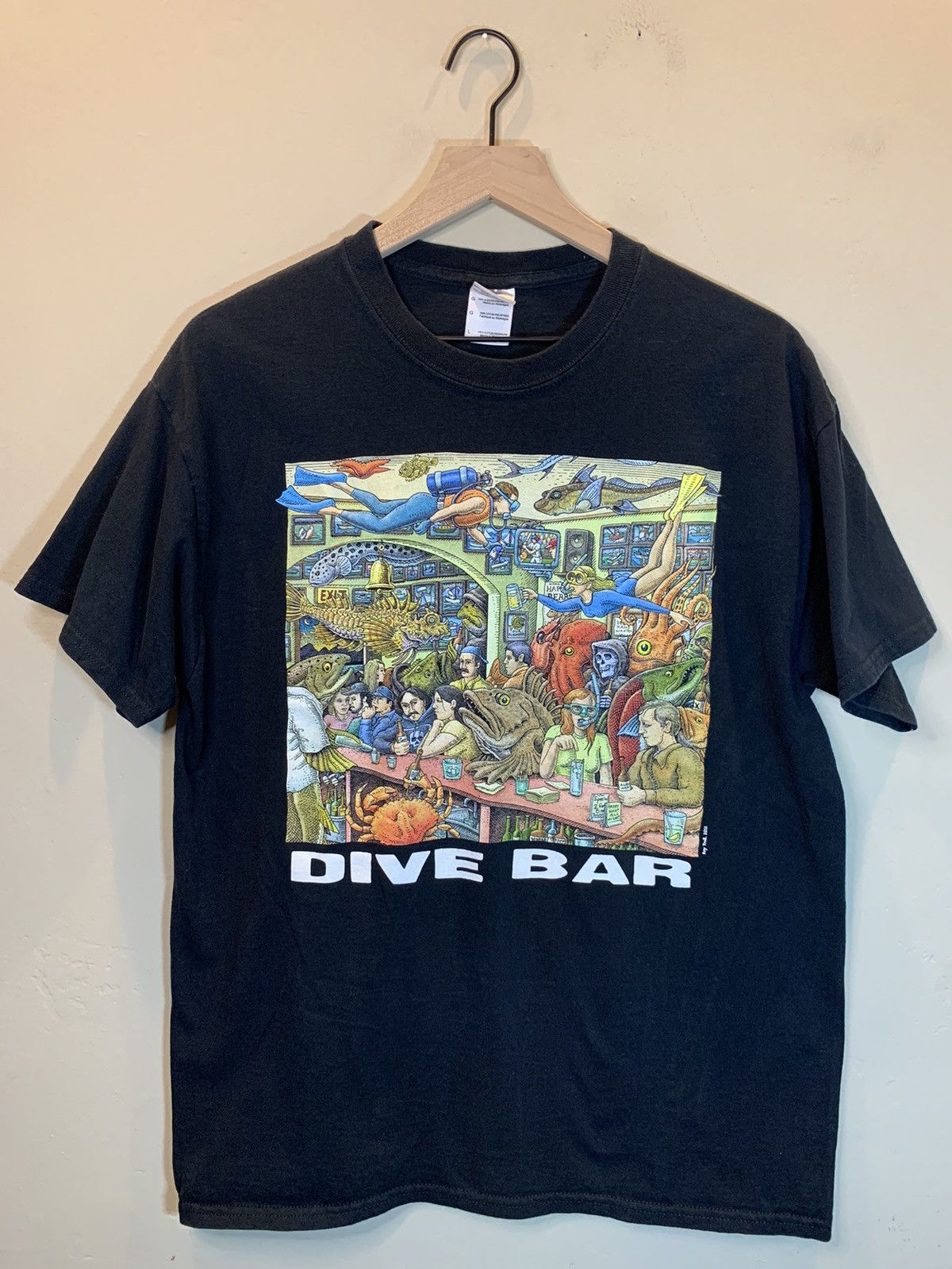Other *RARE* Ray Troll Dive Bar Aquatic Art Print Nature T-Shirt L Size US L / EU 52-54 / 3 - 1 Thumbnail