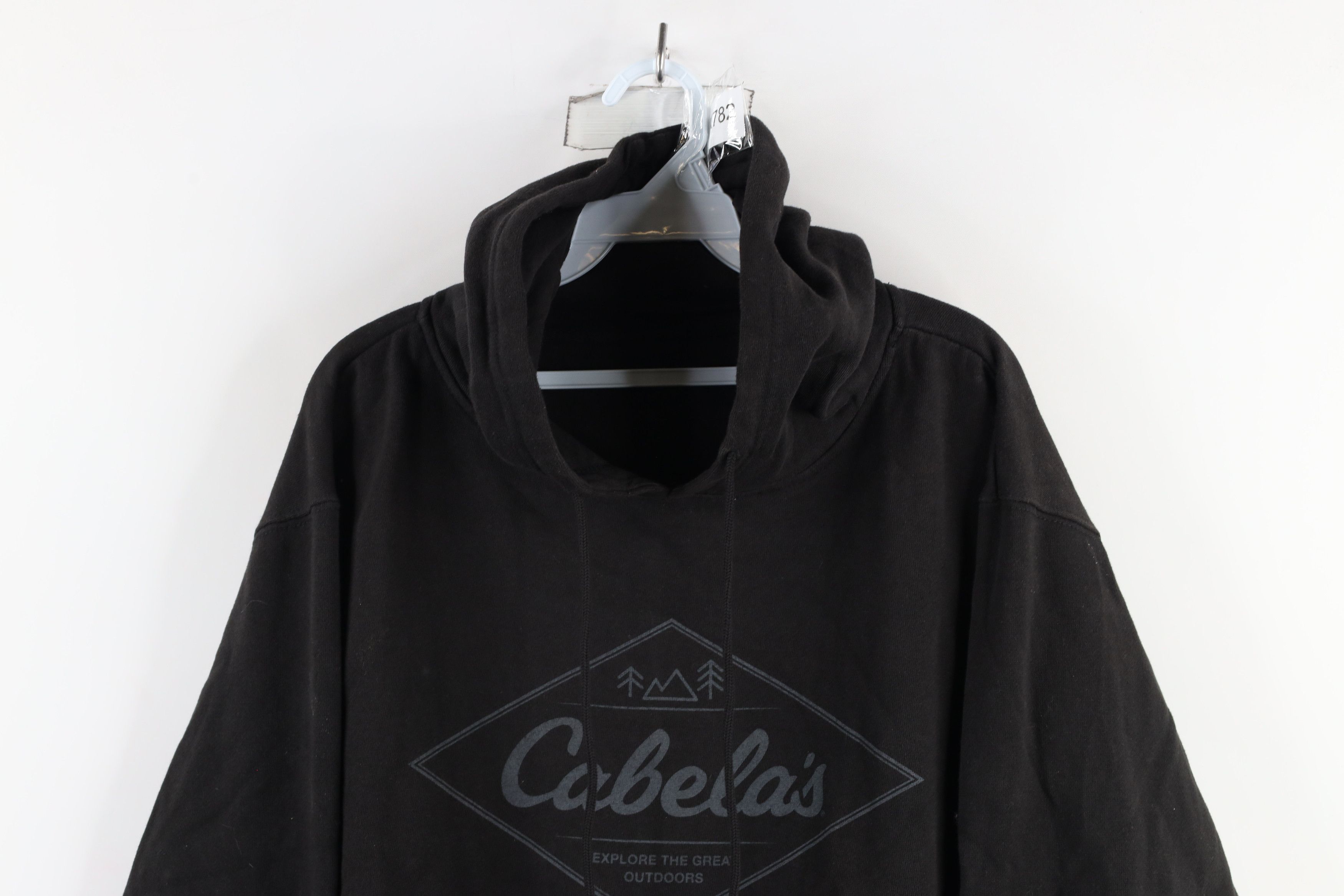 Cabelas × Vintage Vintage Cabelas Out Nature Tree Hoodie Sweatshirt Black Size US XL / EU 56 / 4 - 2 Thumbnail