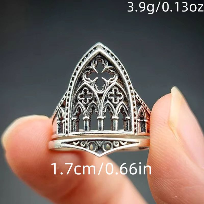 Jewelry Hollow Out Flowers Ring Size ONE SIZE - 3 Thumbnail