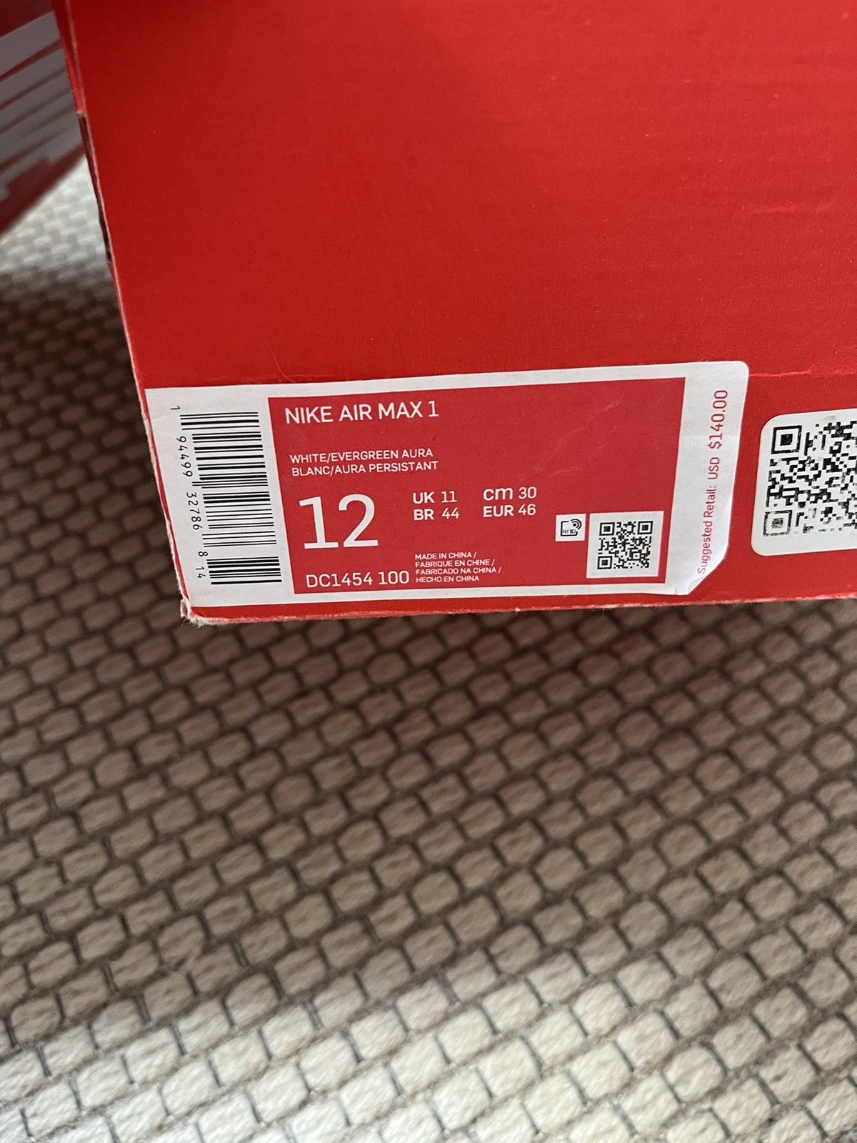 Nike Nike Air Max 1 anniversary green (2020) Size US 12 / EU 45 - 12 Thumbnail
