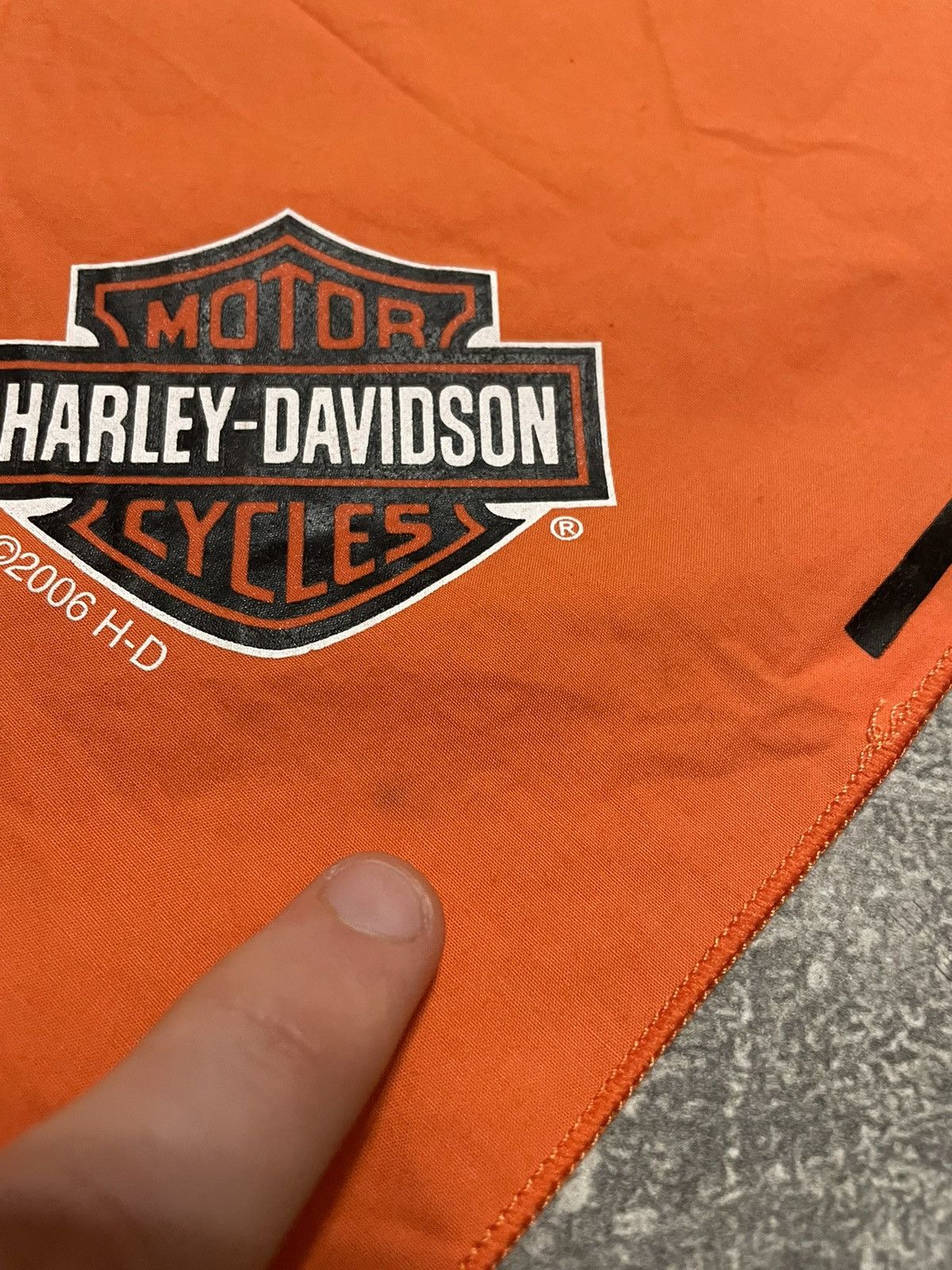Harley Davidson × Vintage Vintage Harley Davidson Bandana 2006 Size ONE SIZE - 7 Thumbnail