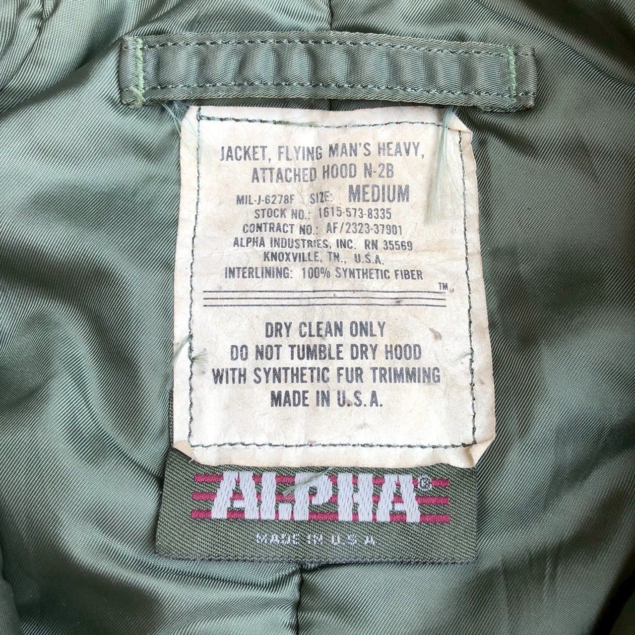 Alpha Industries Alpha Industries N-2B Flying Man’s Heavy Jacket Size US M / EU 48-50 / 2 - 6 Thumbnail