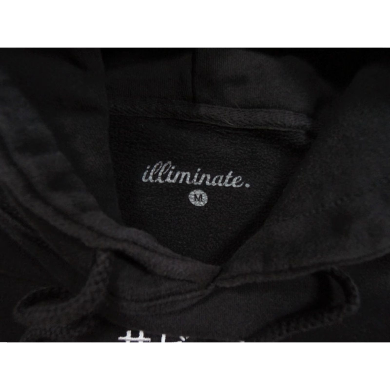 Vintage Illiminate Hoodie Pullover Mens Medium Black Fleece Streetwear Long Sleeve Size US M / EU 48-50 / 2 - 4 Thumbnail